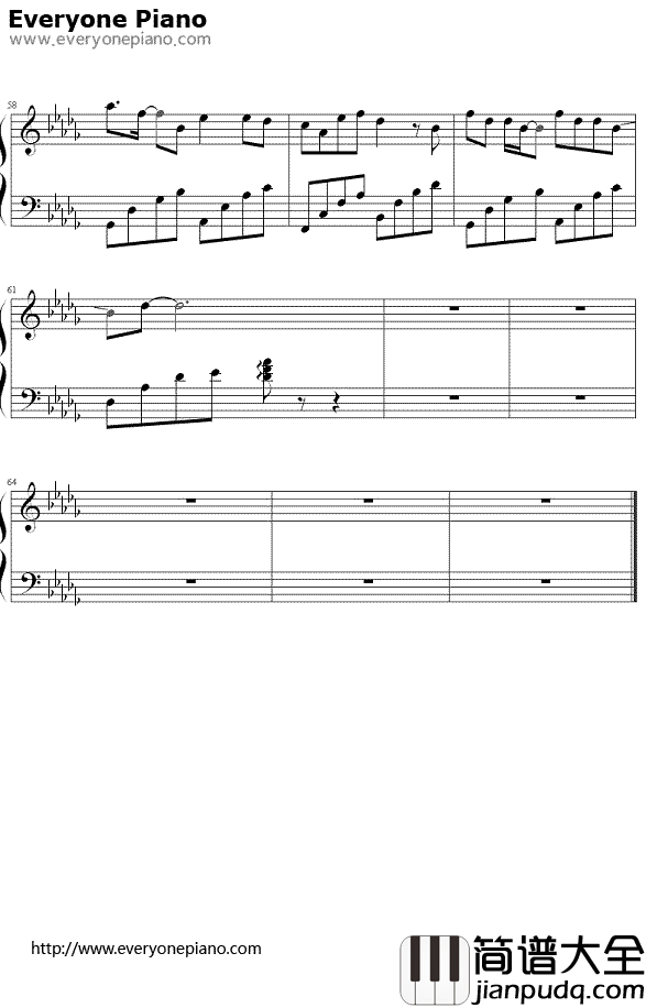 清明雨上钢琴谱_许嵩