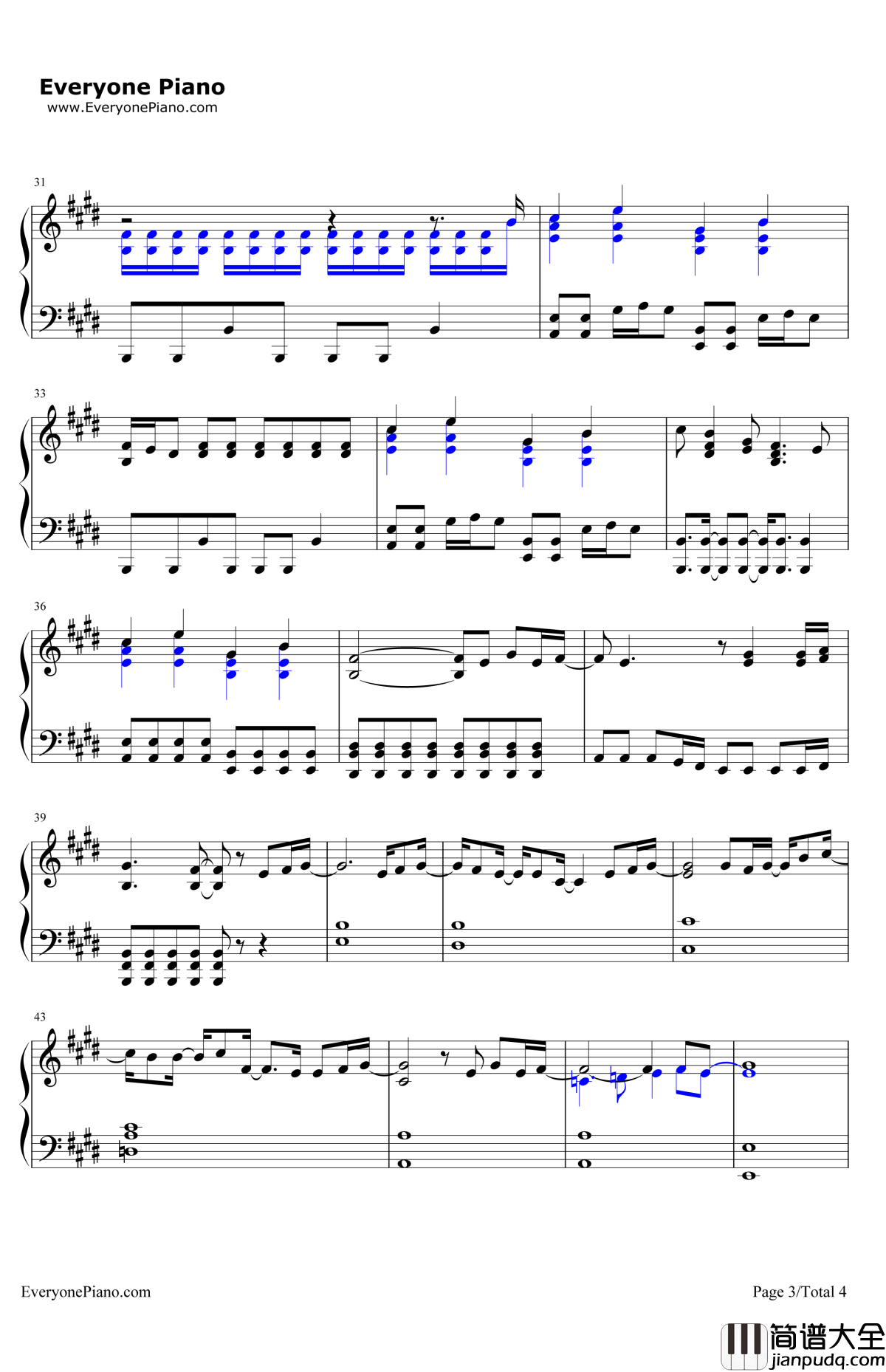 Don'tForget钢琴谱_DemiLovato