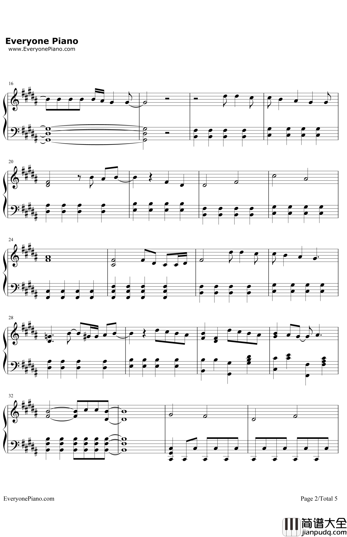 FLYHIGH钢琴谱_BURNOUTSYNDROMES_排球少年第二季OP2