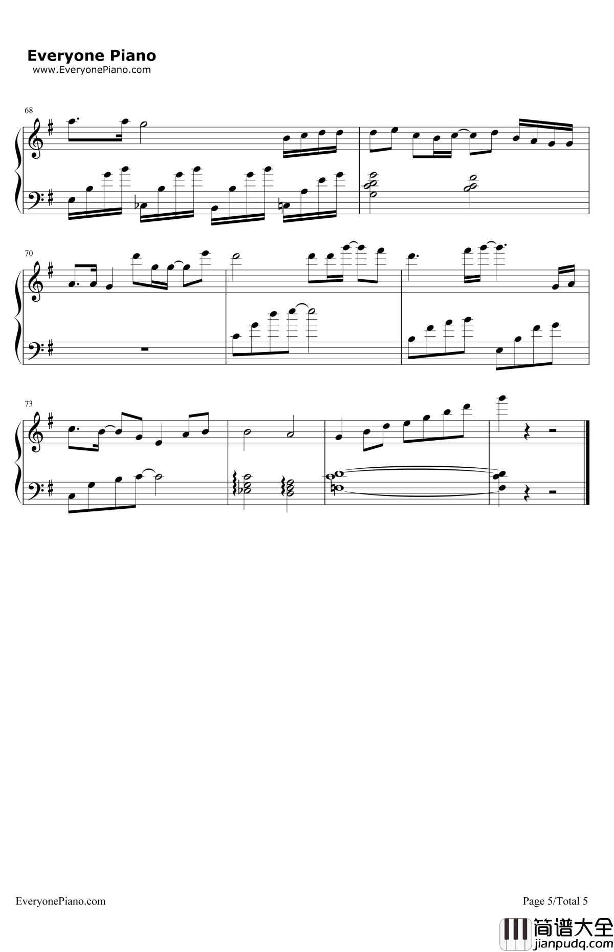 StarTime钢琴谱_HeySayJUMP