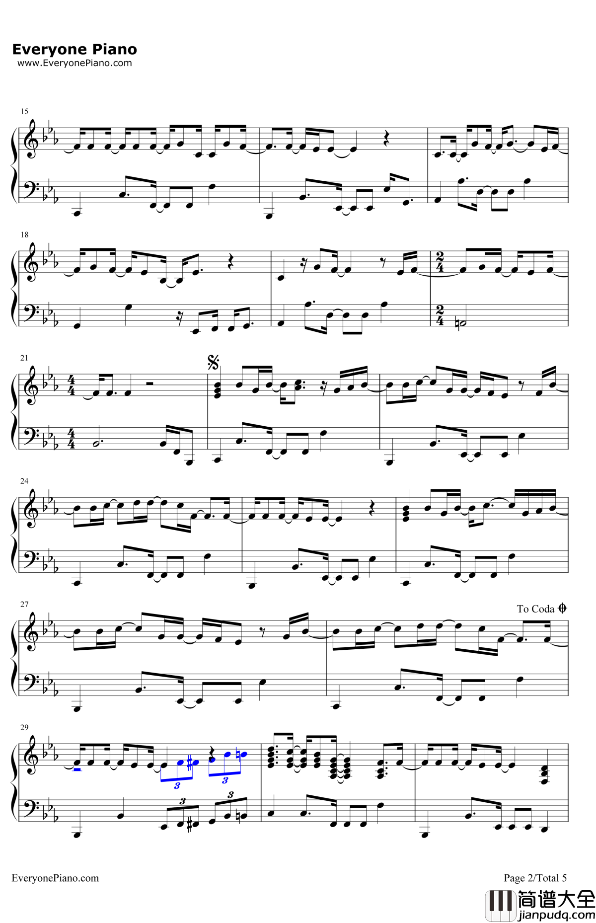 EveryTimeYouLie钢琴谱_DemiLovato