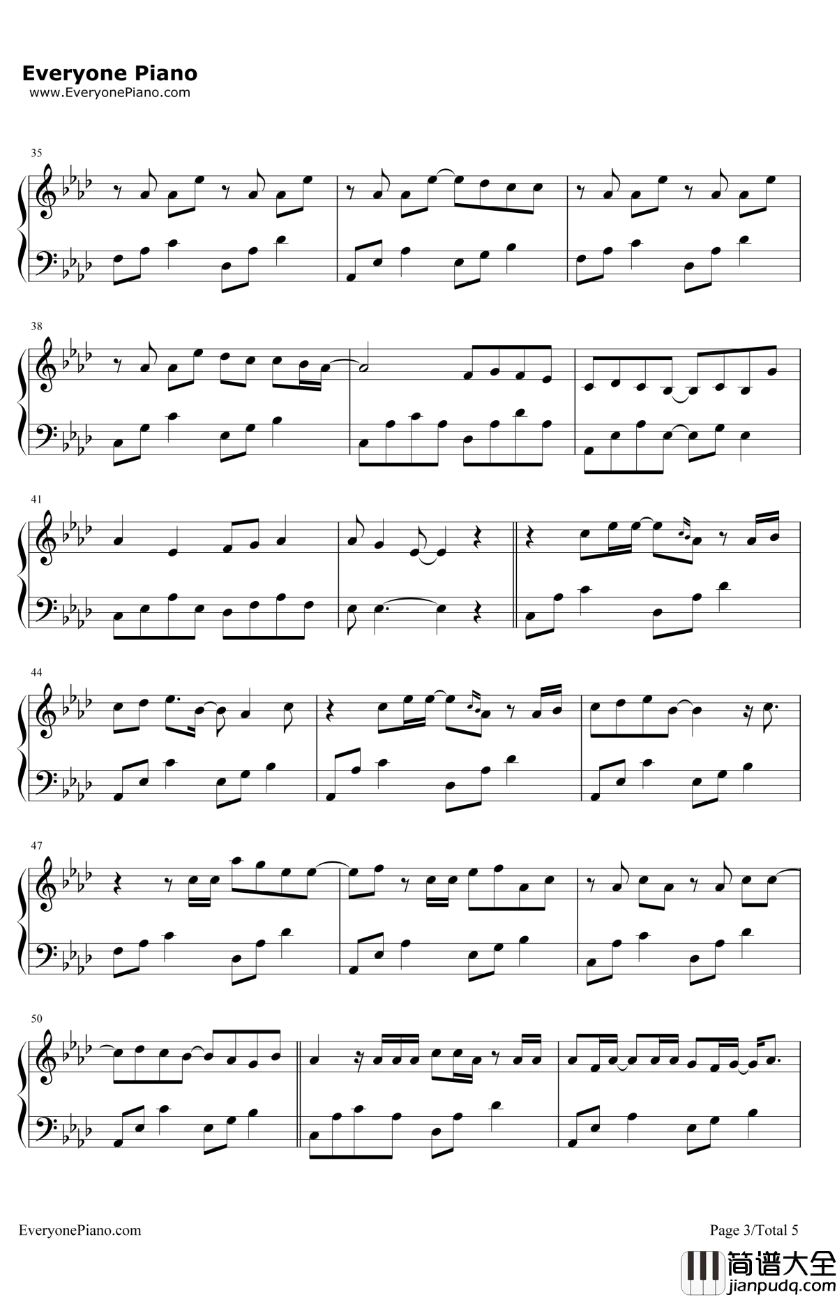 逆时光的浪钢琴谱_Bii毕书尽_爱上哥们插曲