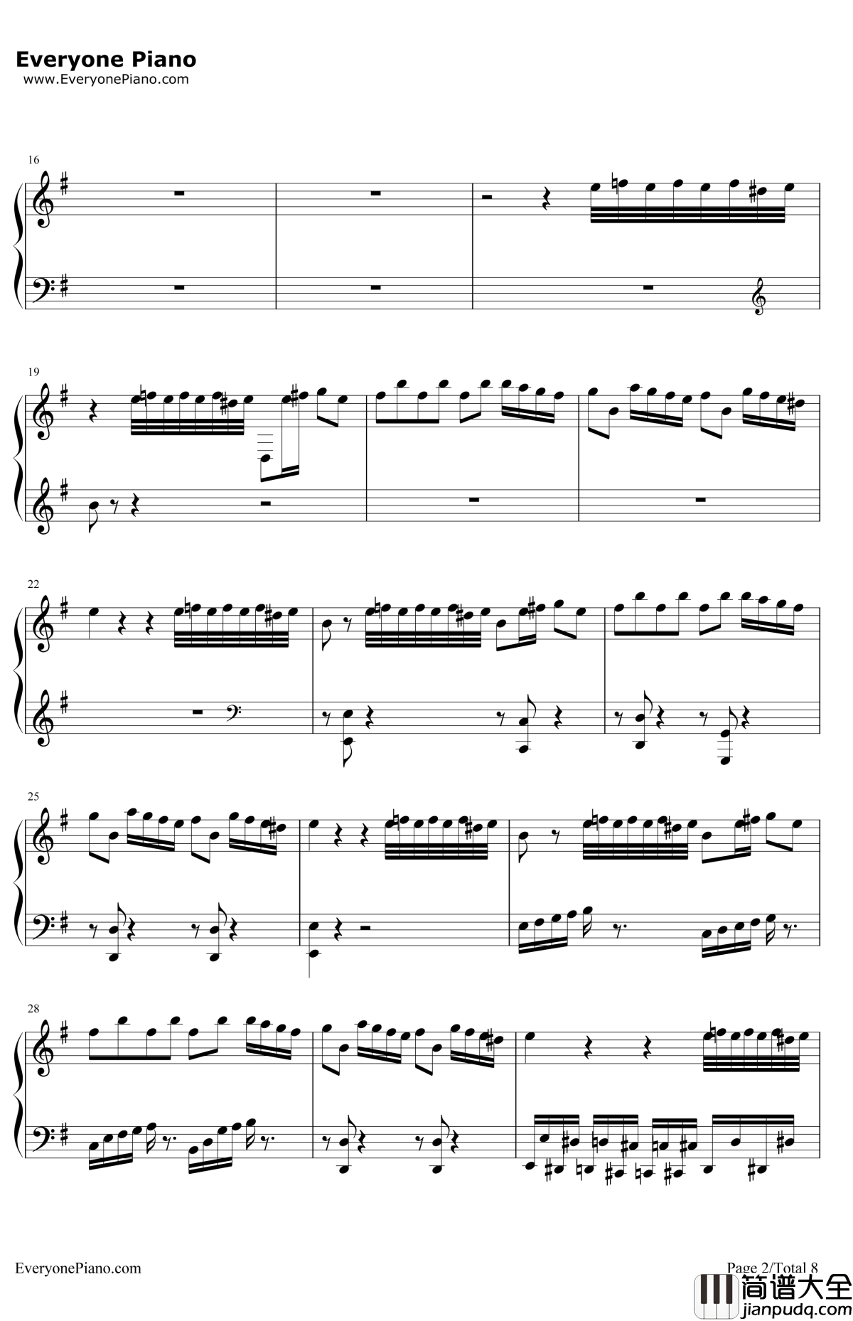 吉普赛女郎钢琴谱_马克西姆_TheGypsyMaid