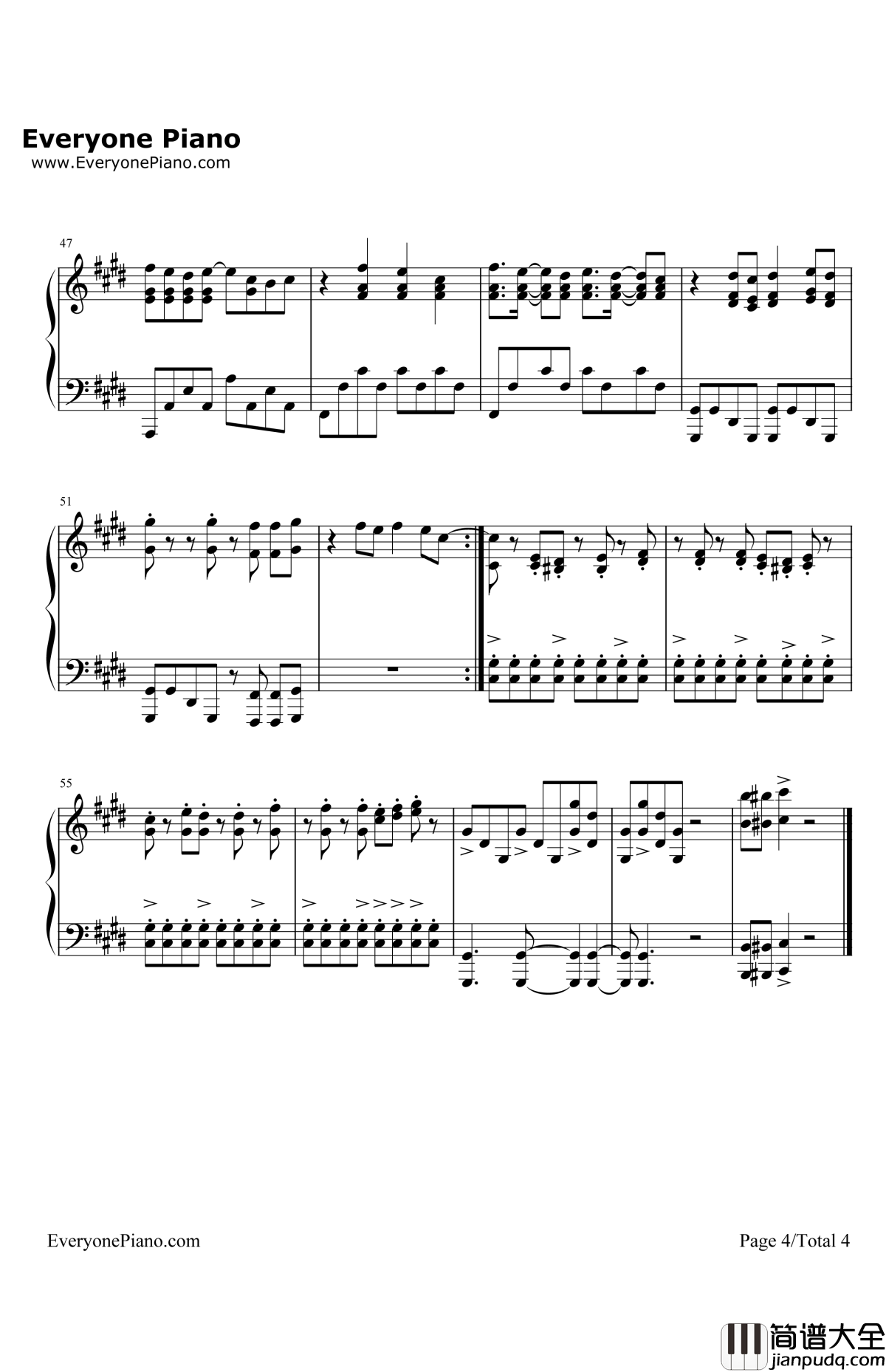 就是孙悟空钢琴谱_郭富城_西游记之孙悟空三打白骨精主题曲