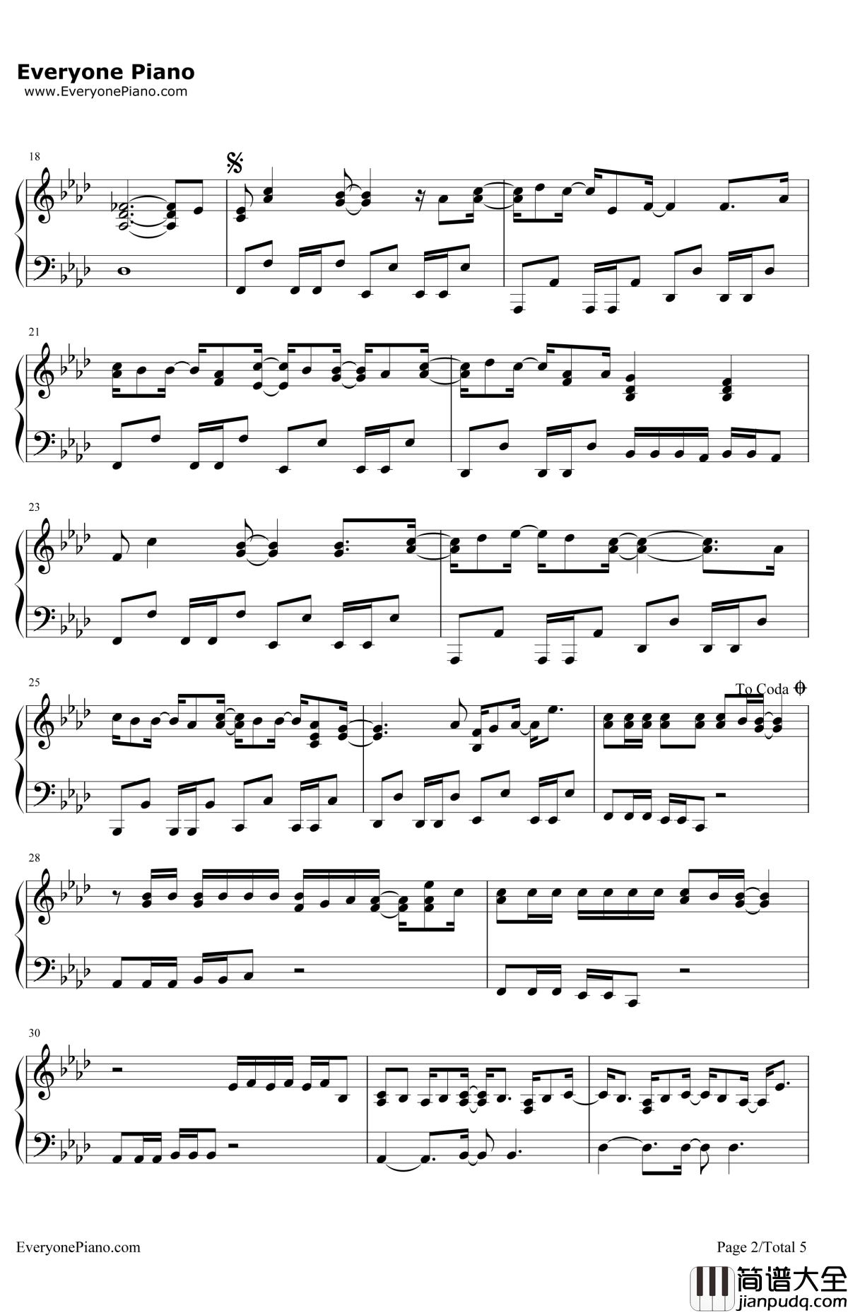 EverythingYou'reNot钢琴谱_DemiLovato