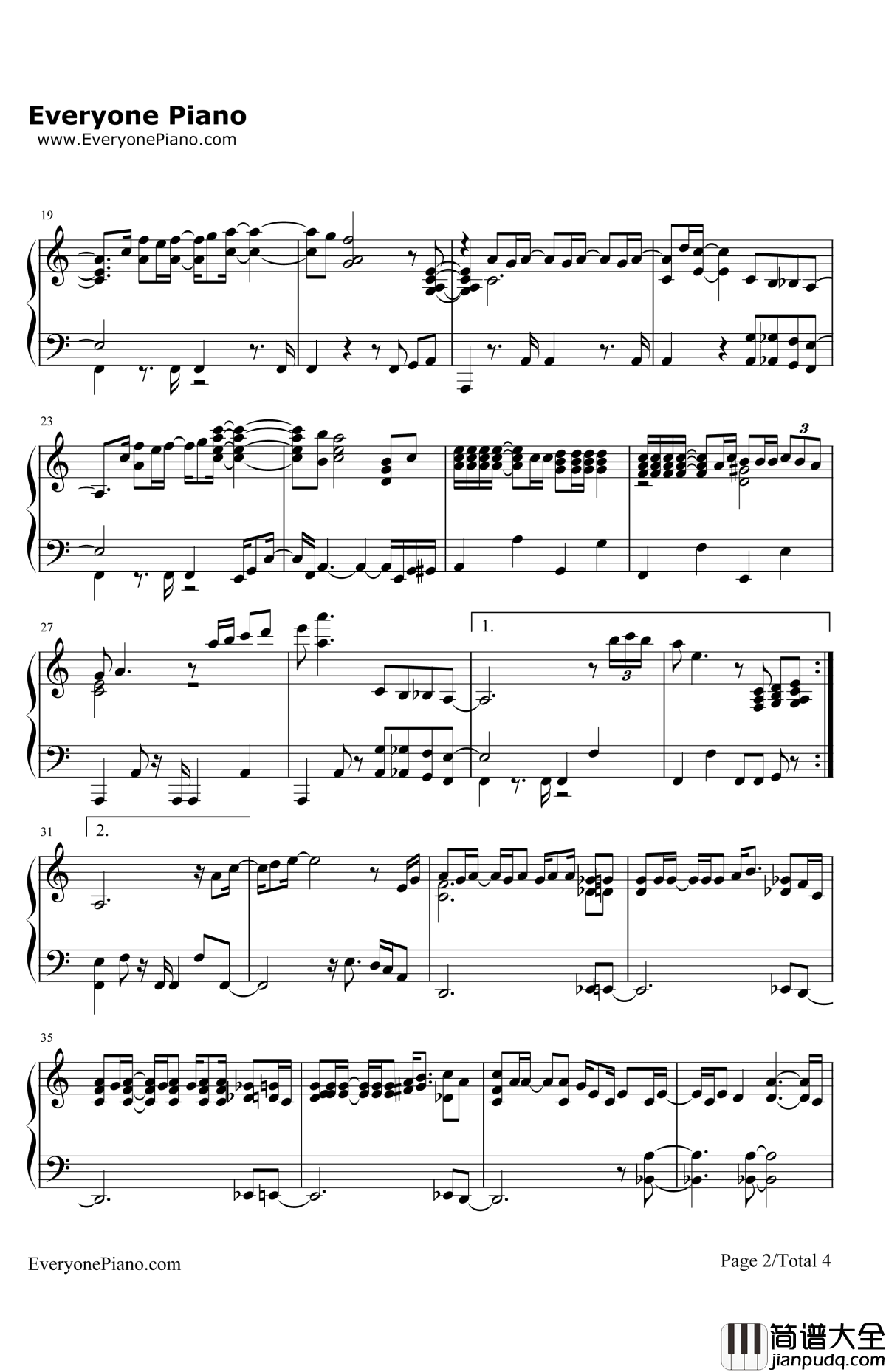 SamsoniteMan钢琴谱_AliciaKeys