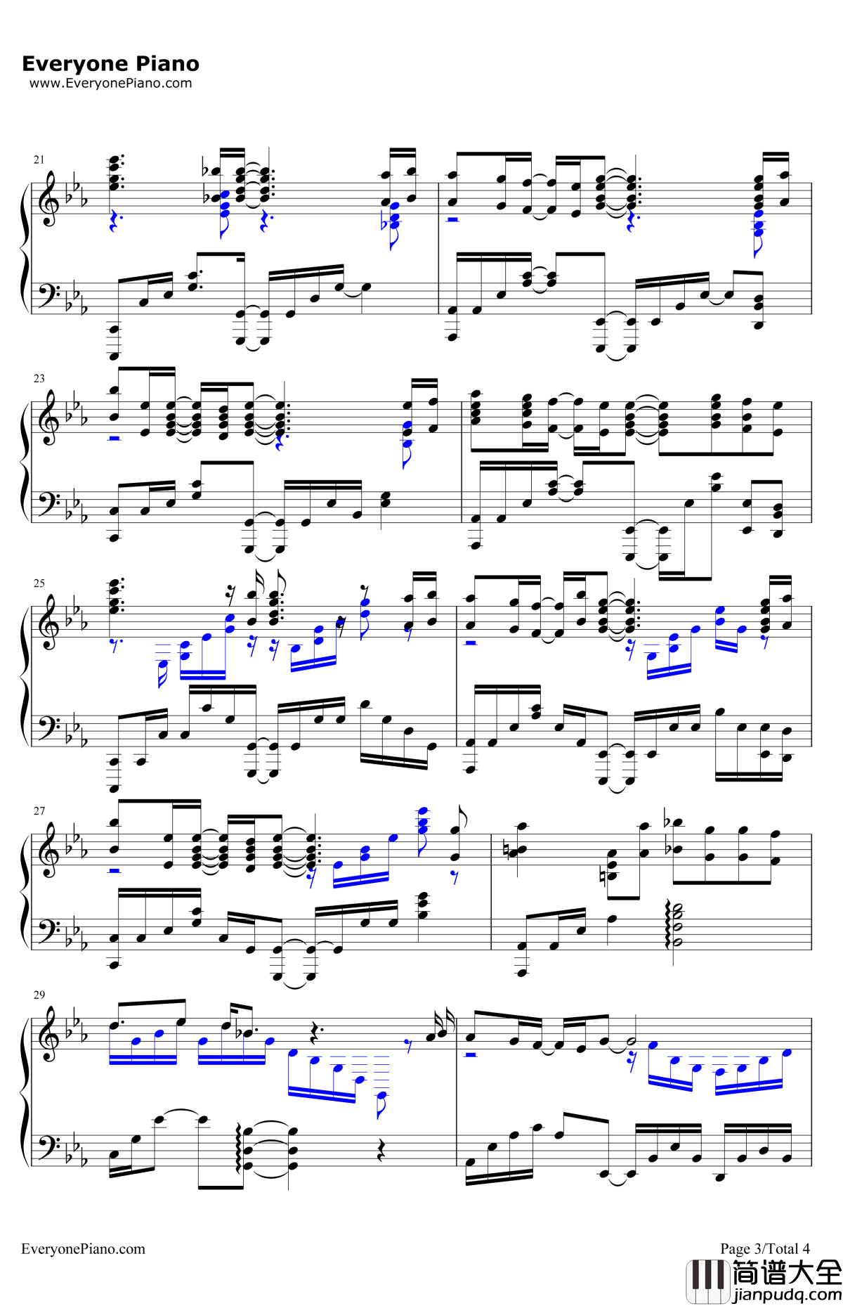 Harvest钢琴谱_(K)NoW_NAME_灰与幻想的格林姆迦尔ED