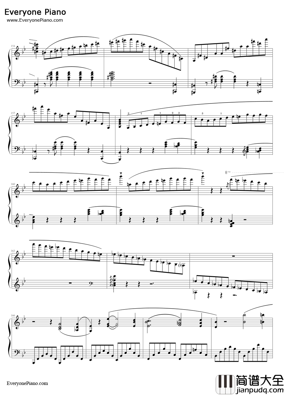 G小调第一叙事曲钢琴谱_肖邦