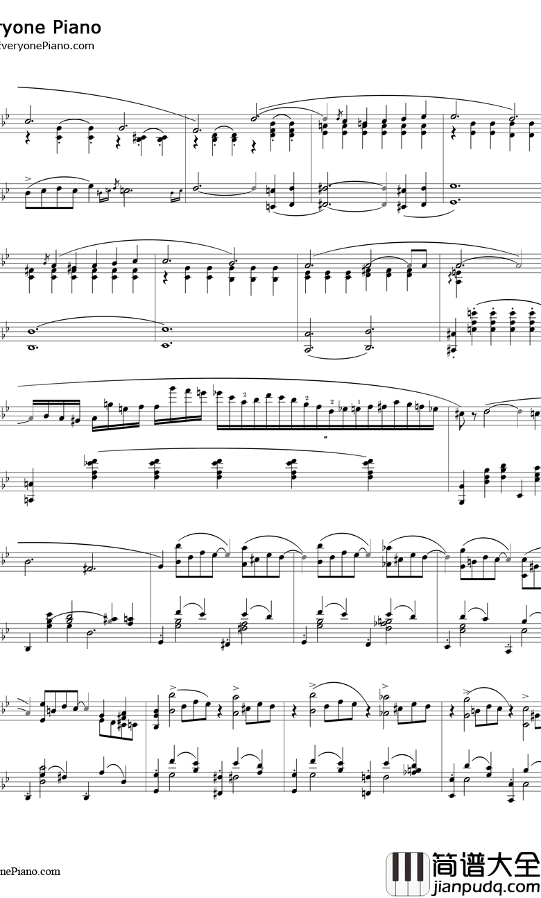 G小调第一叙事曲钢琴谱_肖邦