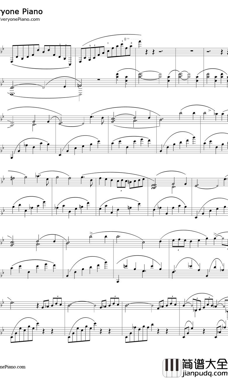 G小调第一叙事曲钢琴谱_肖邦