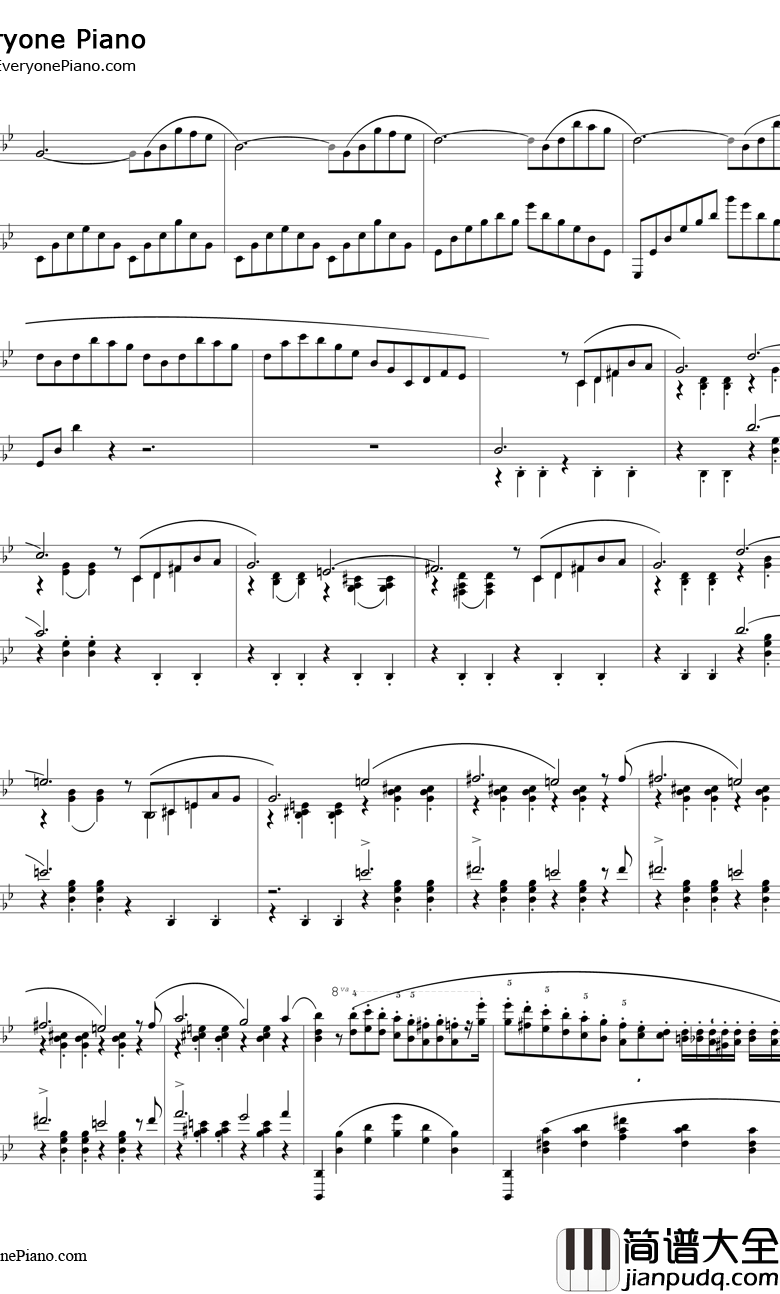 G小调第一叙事曲钢琴谱_肖邦