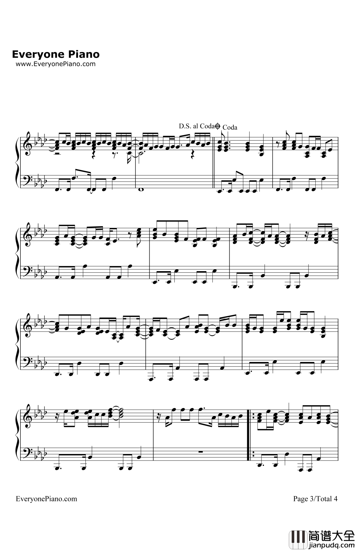 LetMeDown钢琴谱_KellyClarkson