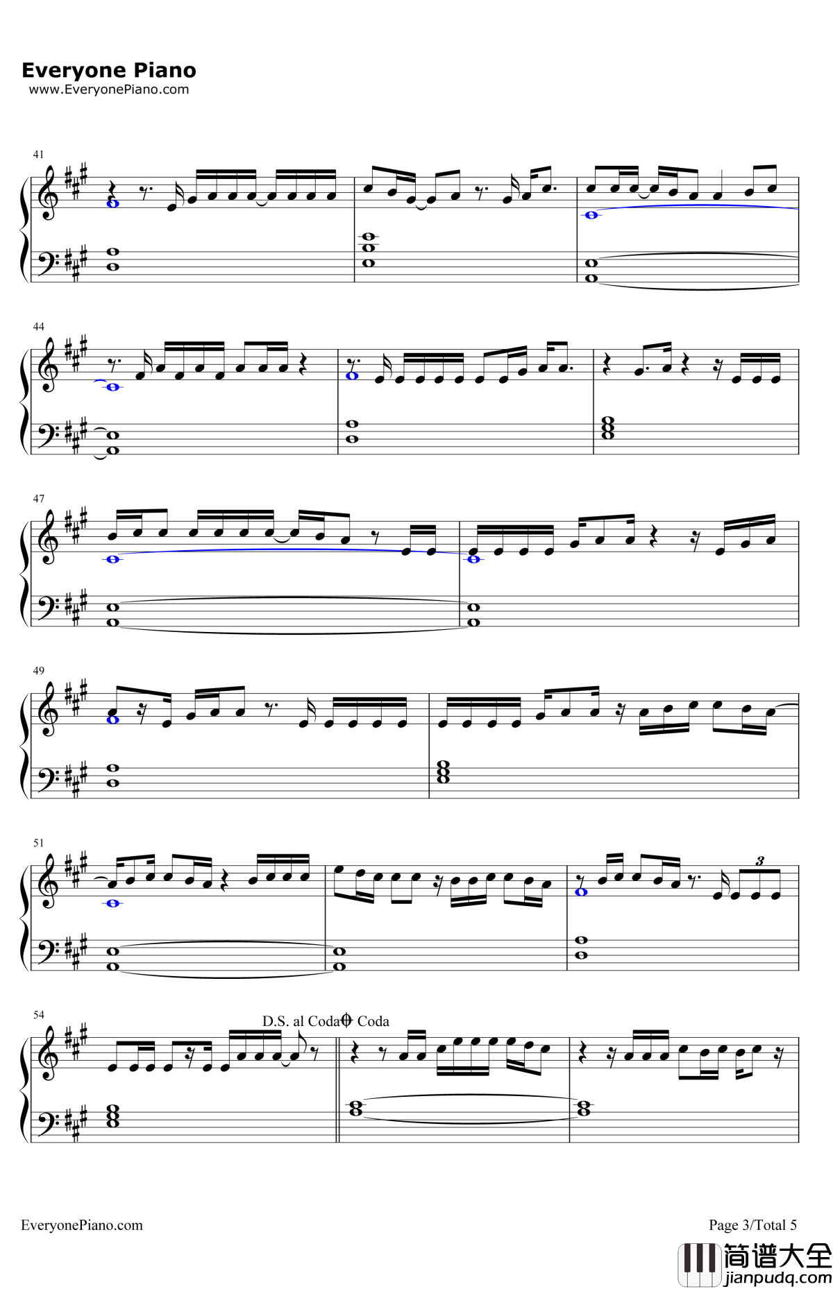 WakeMeUp钢琴谱_EdSheeran