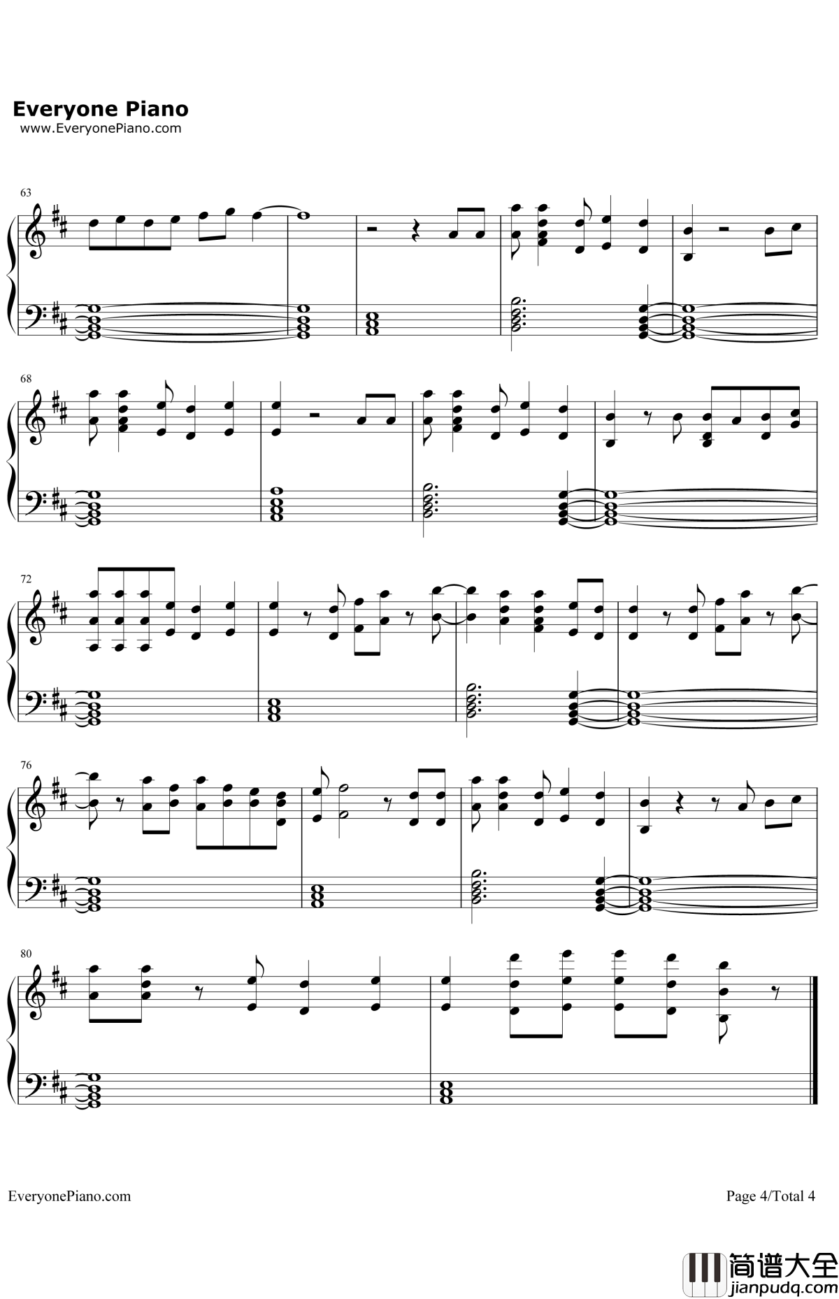 NeverForgetYou钢琴谱_ZaraLarsson&MNEK