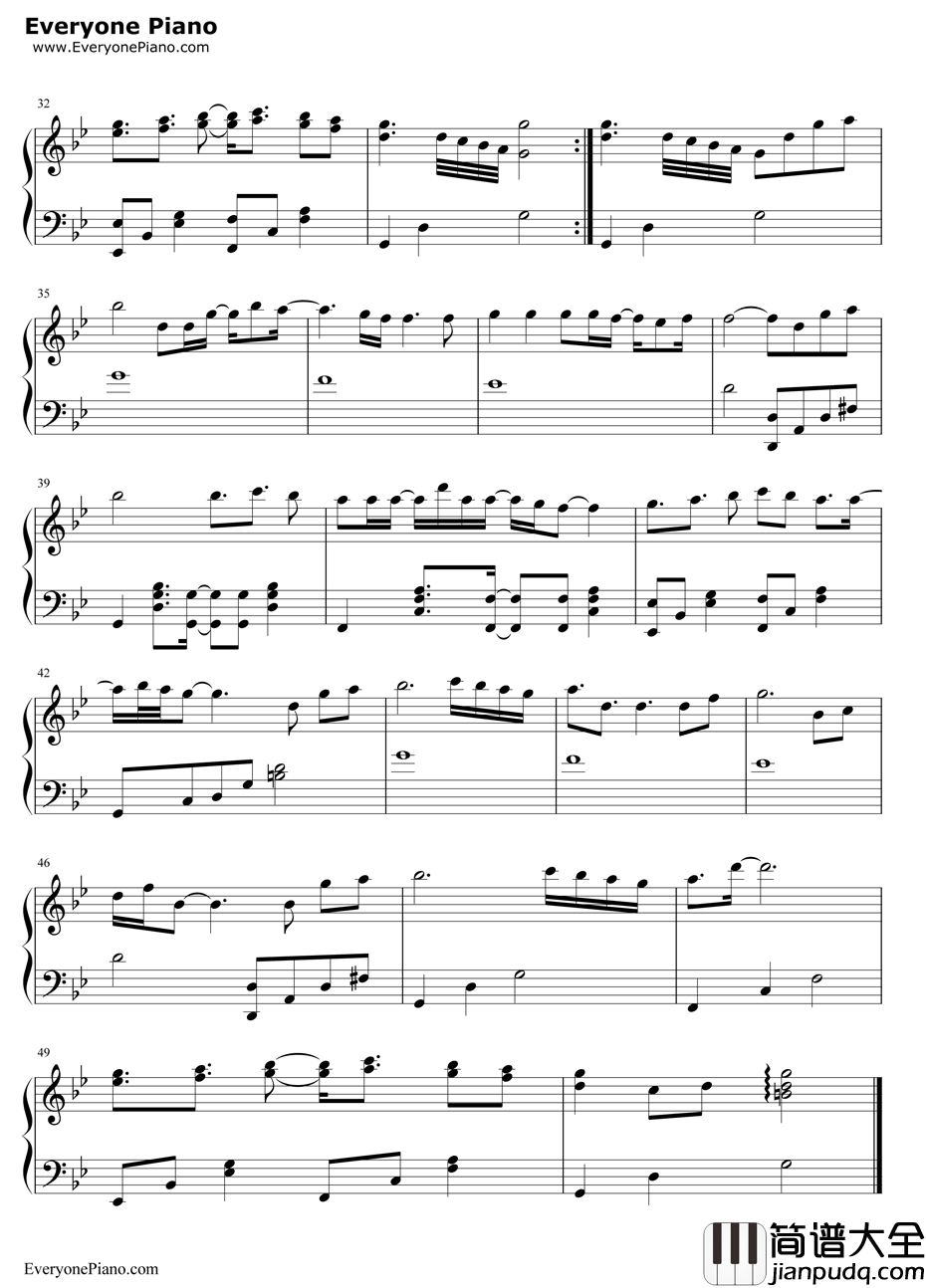 不要离开钢琴谱_Tara_Donotleave