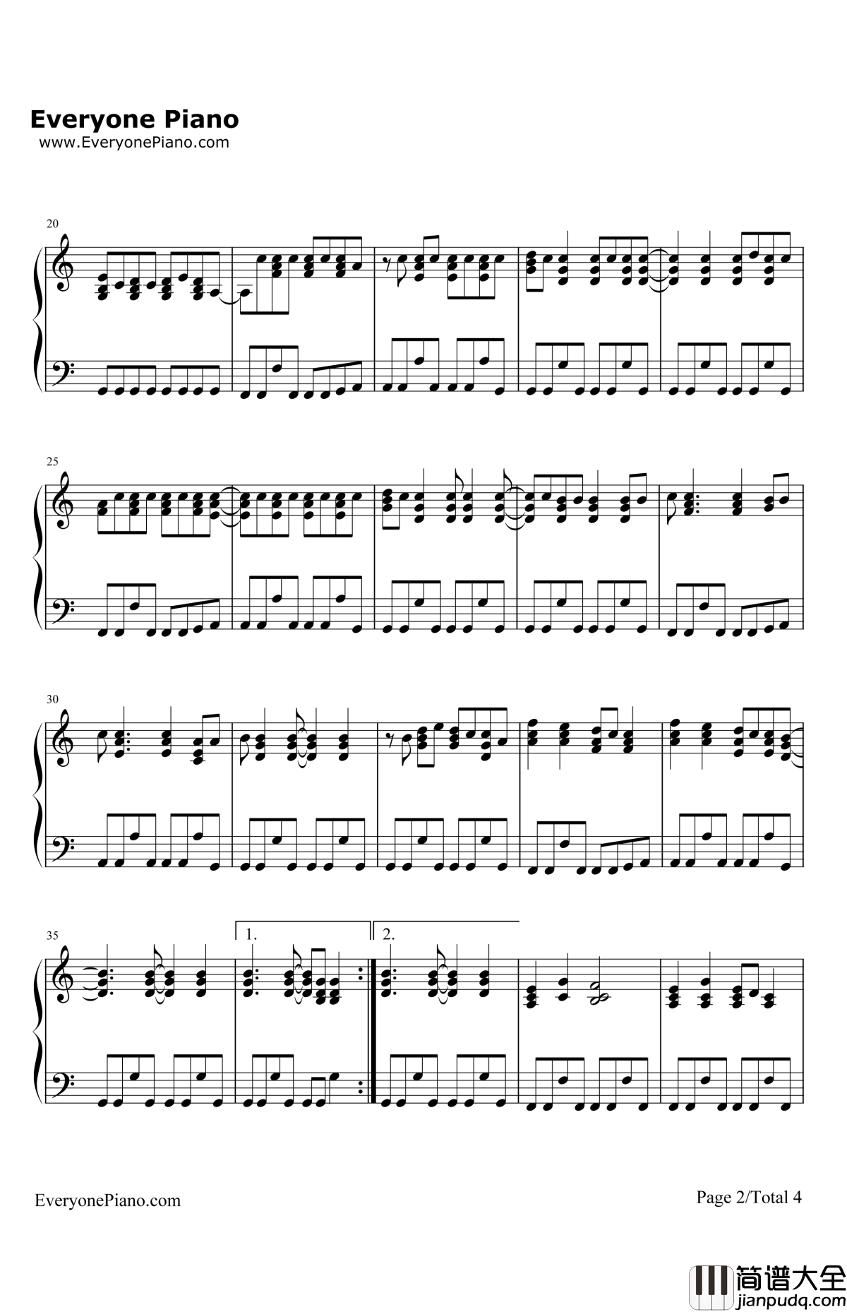 YouLoveMe钢琴谱_KellyClarkson