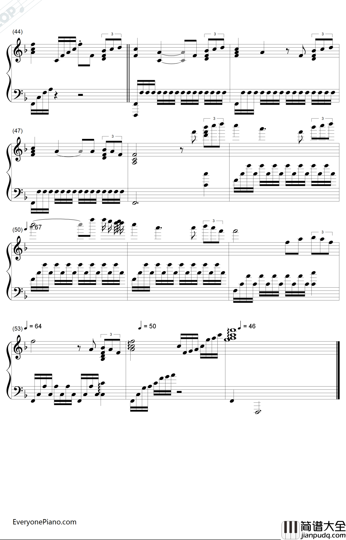 火的战车钢琴谱_Vangelis_伦敦奥运开幕式憨豆版