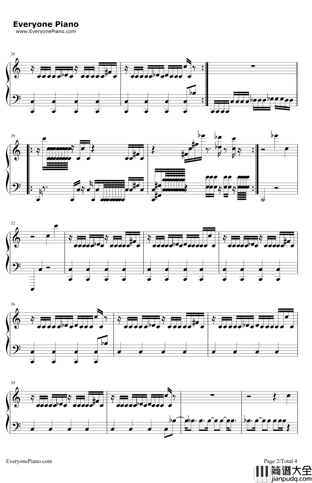 MYNAMEISSKRILLEX钢琴谱_Skrillex