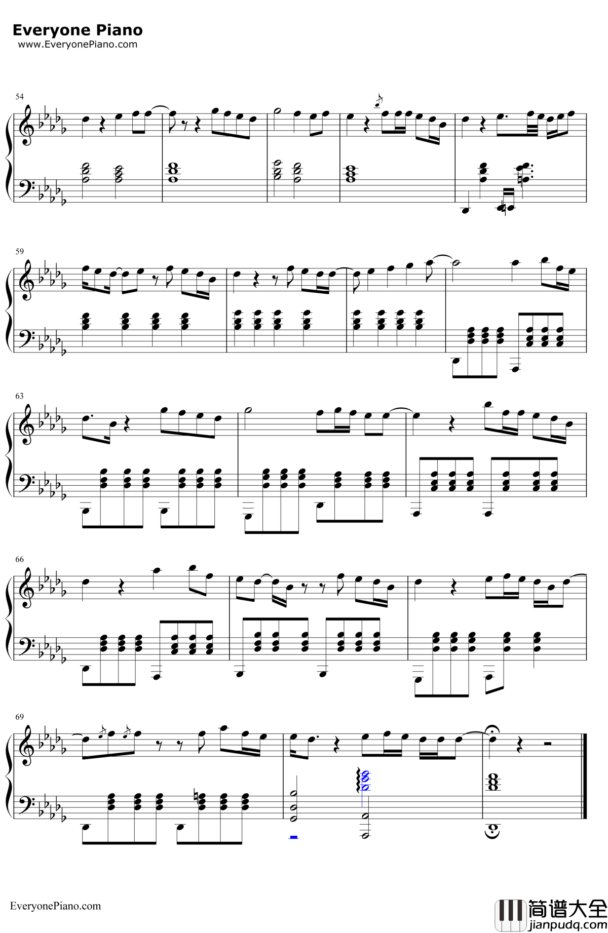 OneCallAway钢琴谱_CharliePuth