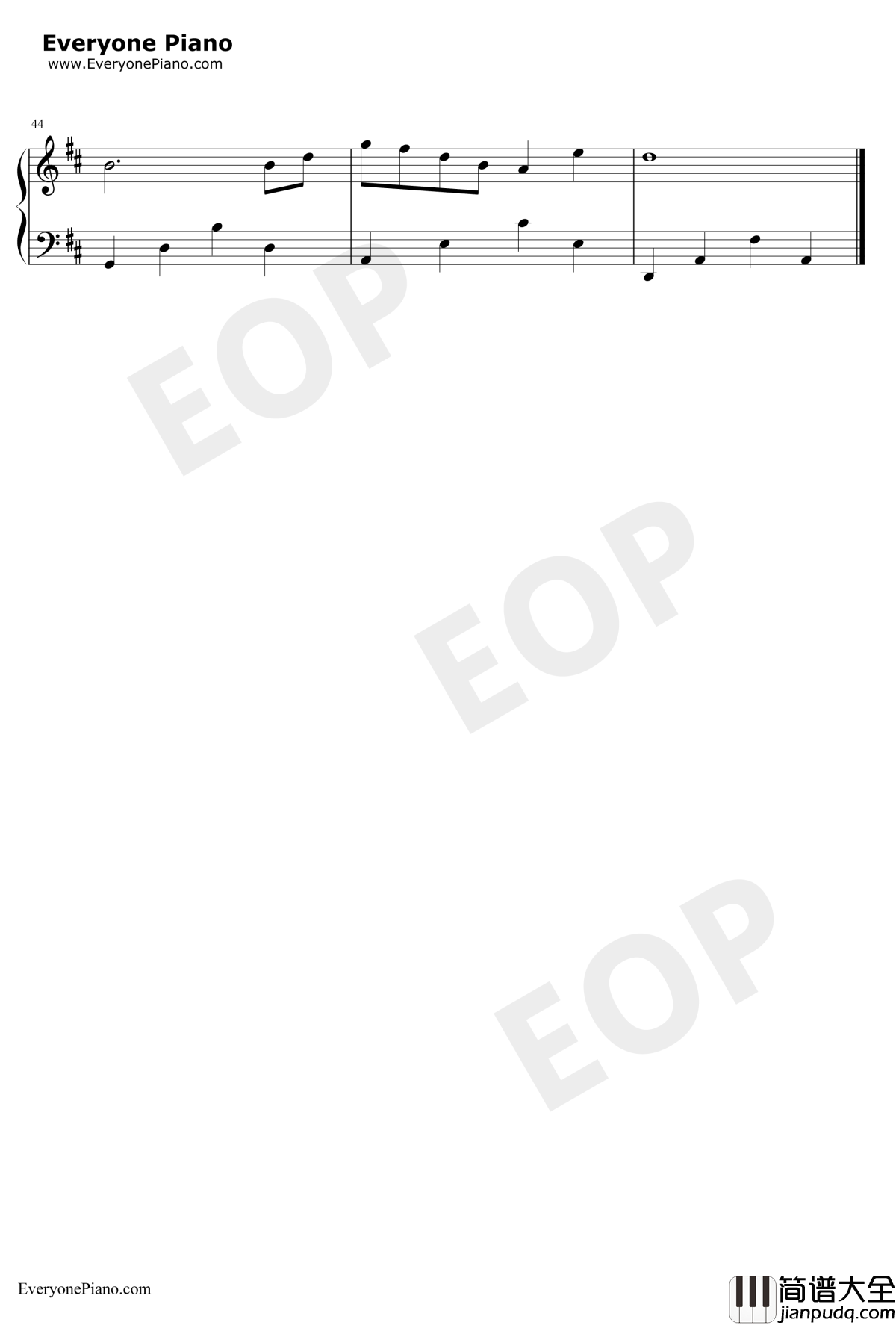 同类钢琴谱_孙燕姿