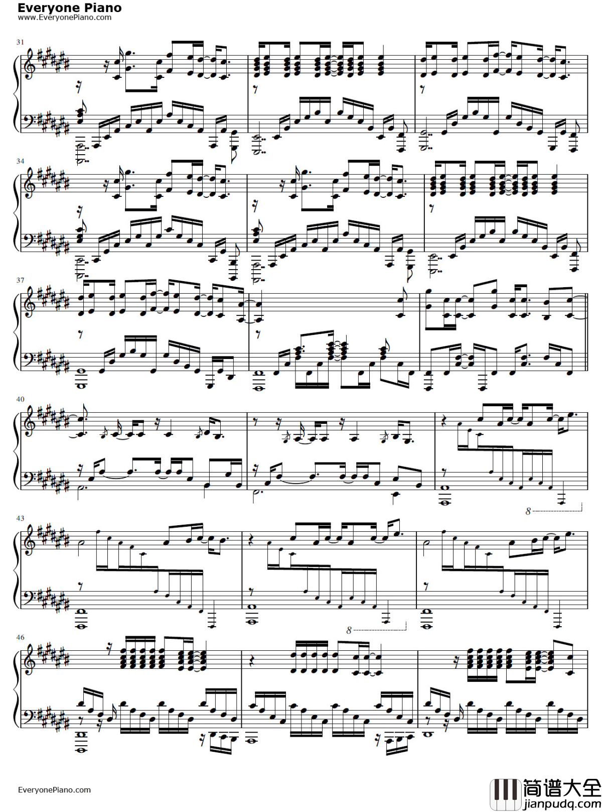 HowCloseYouAre钢琴谱_宫野真守_亚人ED