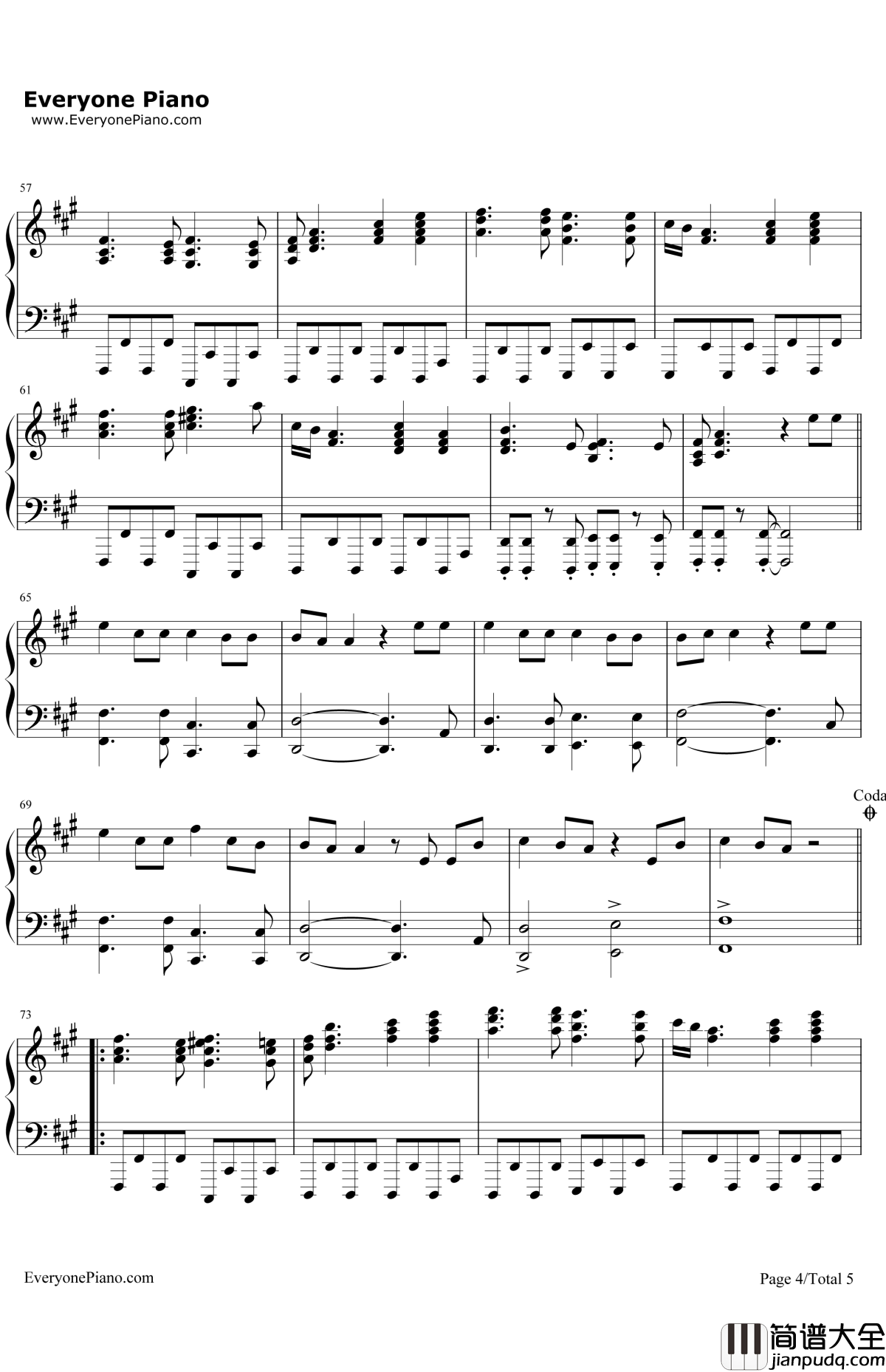 WaitingforLove钢琴谱_Avicii