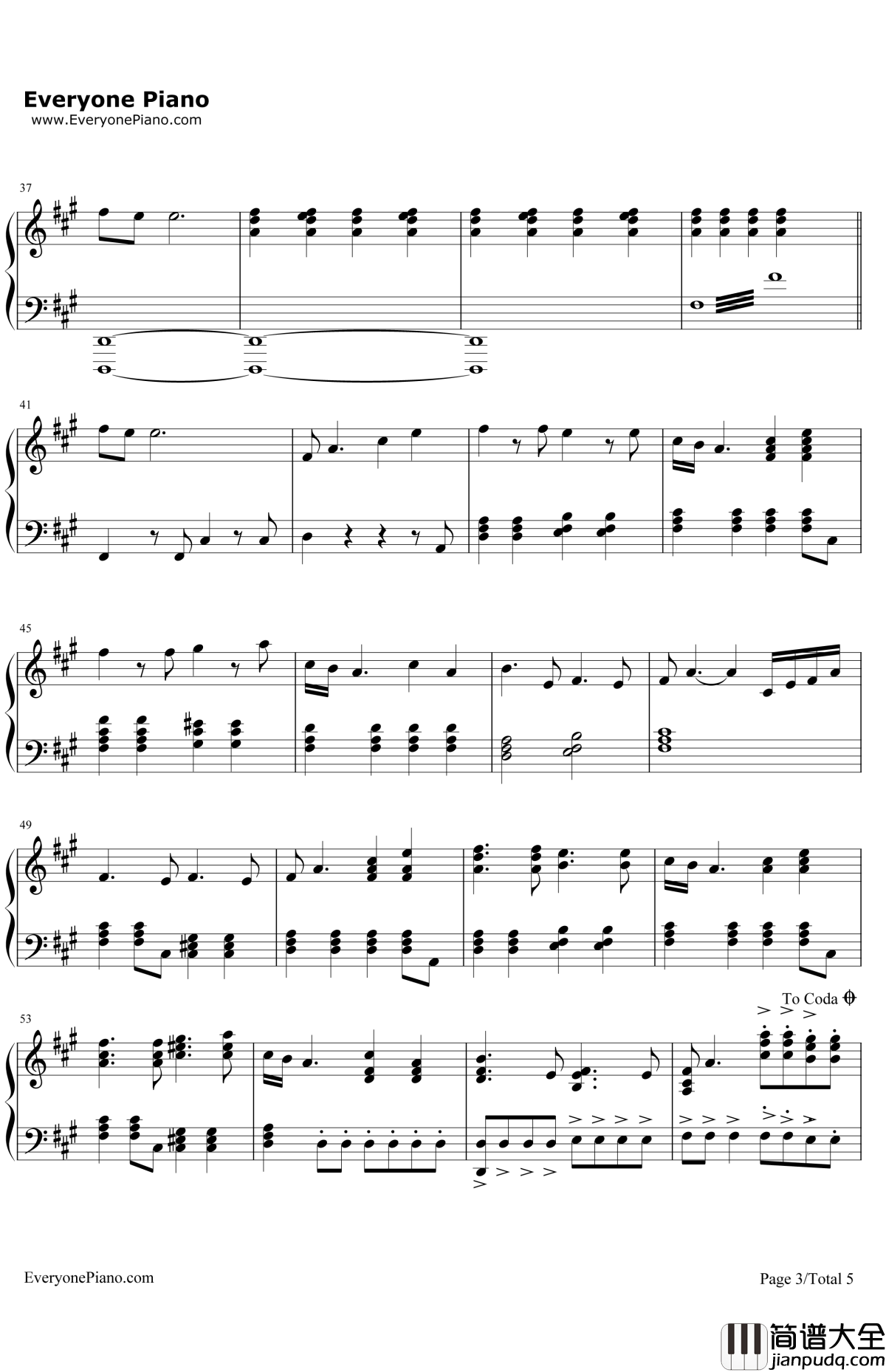 WaitingforLove钢琴谱_Avicii