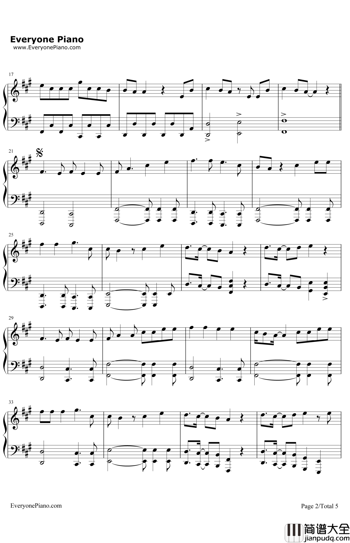 WaitingforLove钢琴谱_Avicii