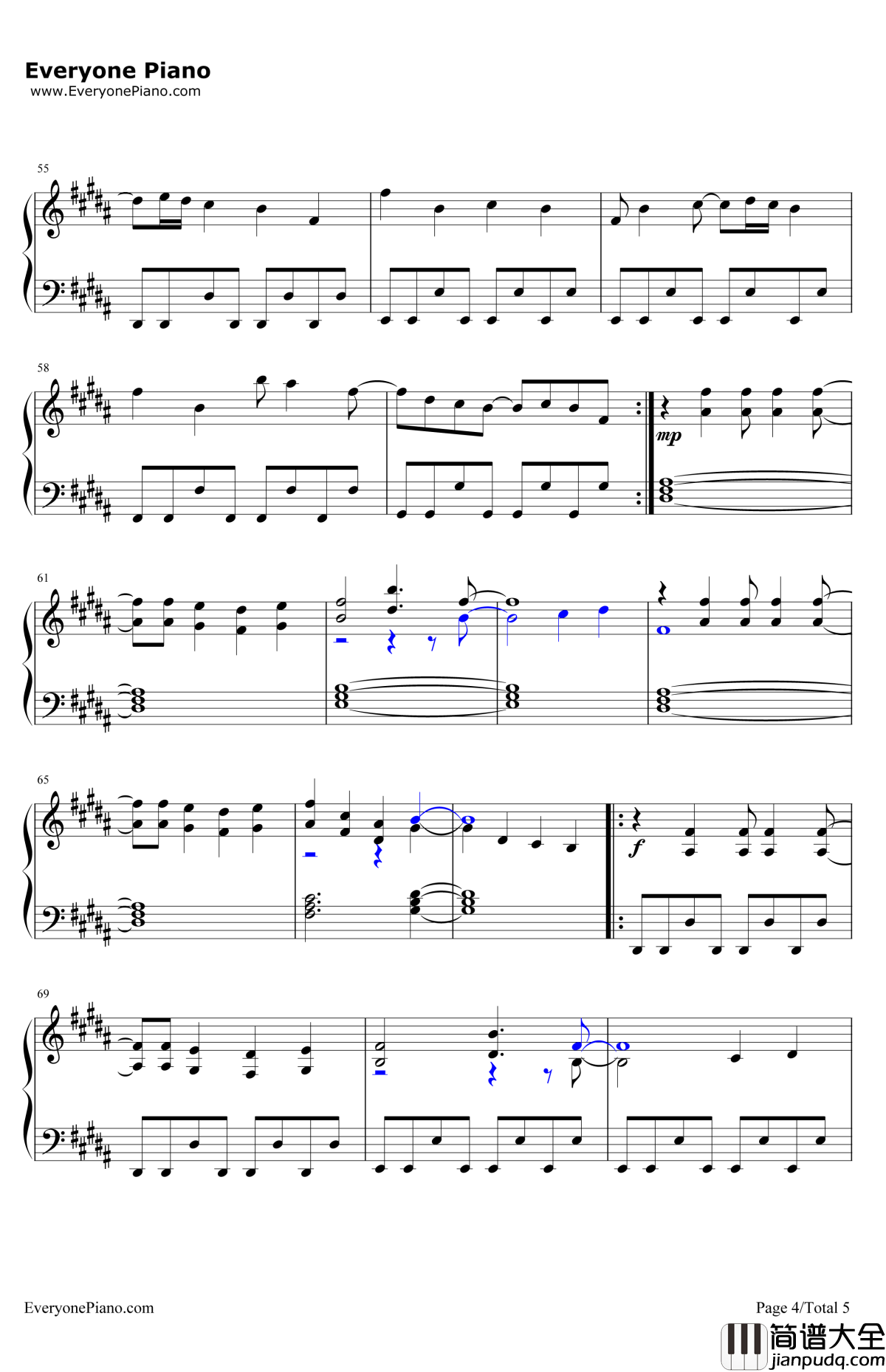 HopesandDreams钢琴谱_TobyFox_UndertaleOST