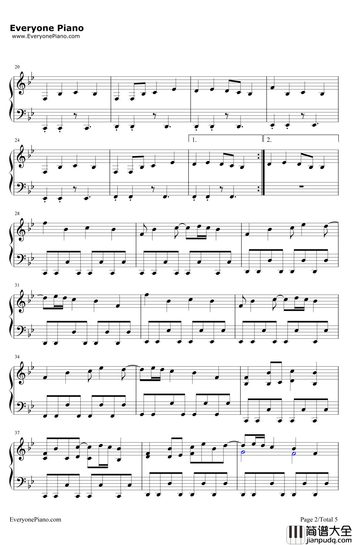 HopesandDreams钢琴谱_TobyFox_UndertaleOST