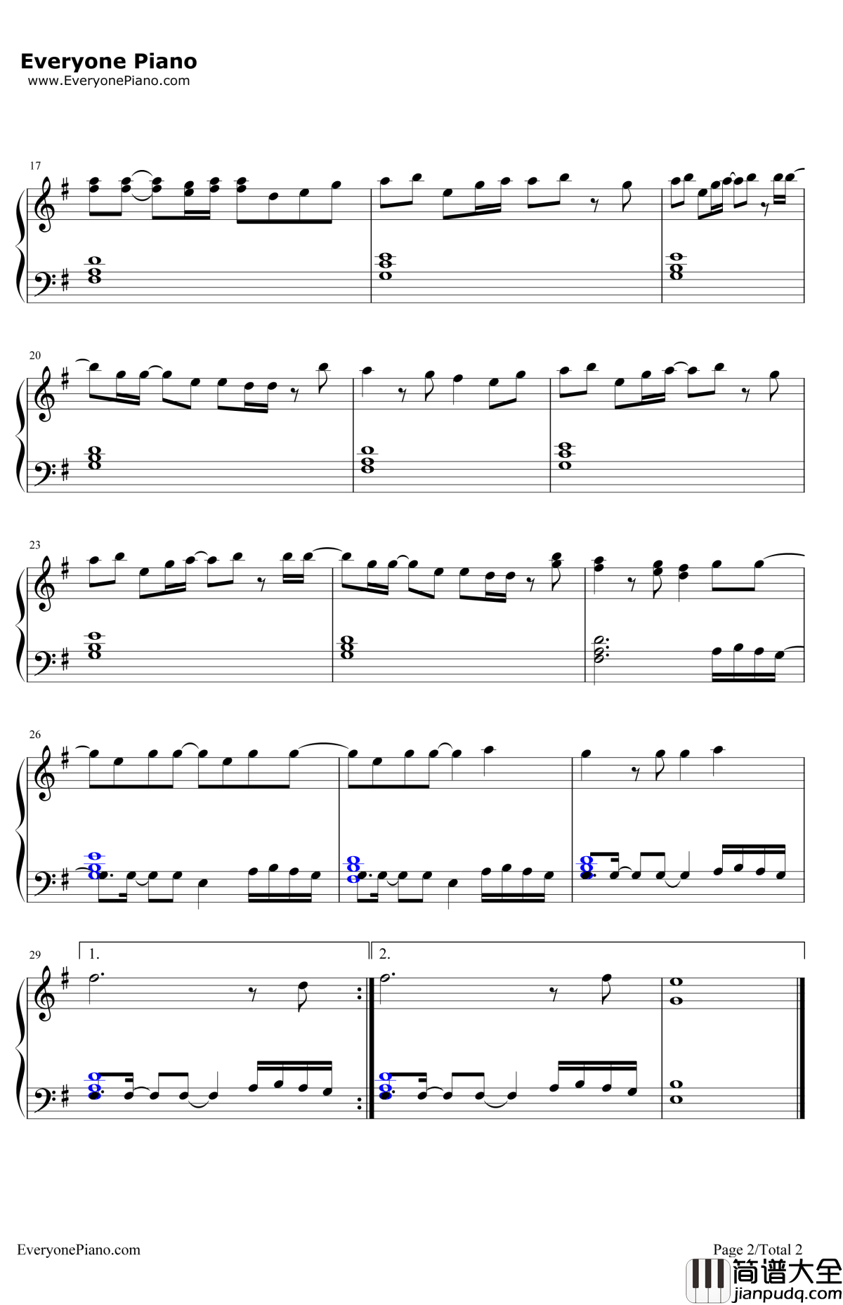 FavoriteGirl钢琴谱_JustinBieber