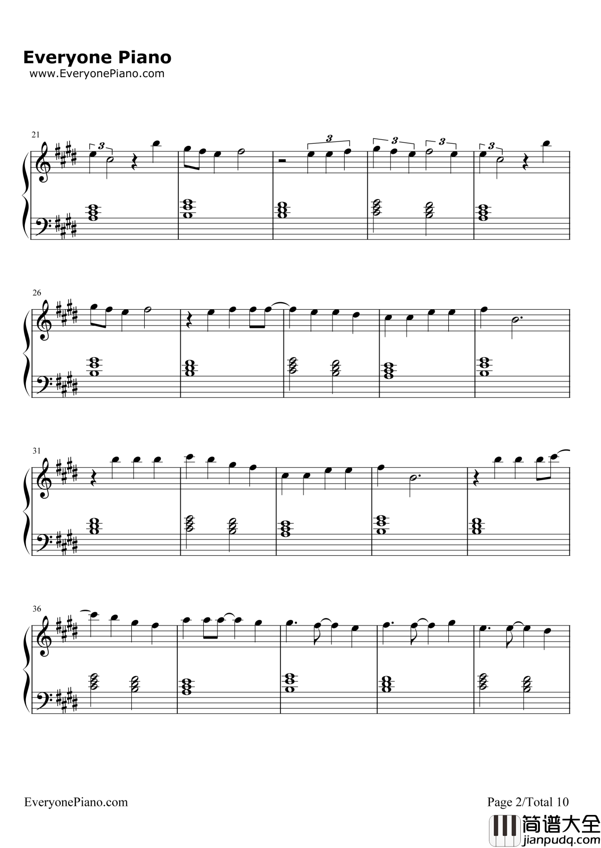 FinalSong钢琴谱_MO