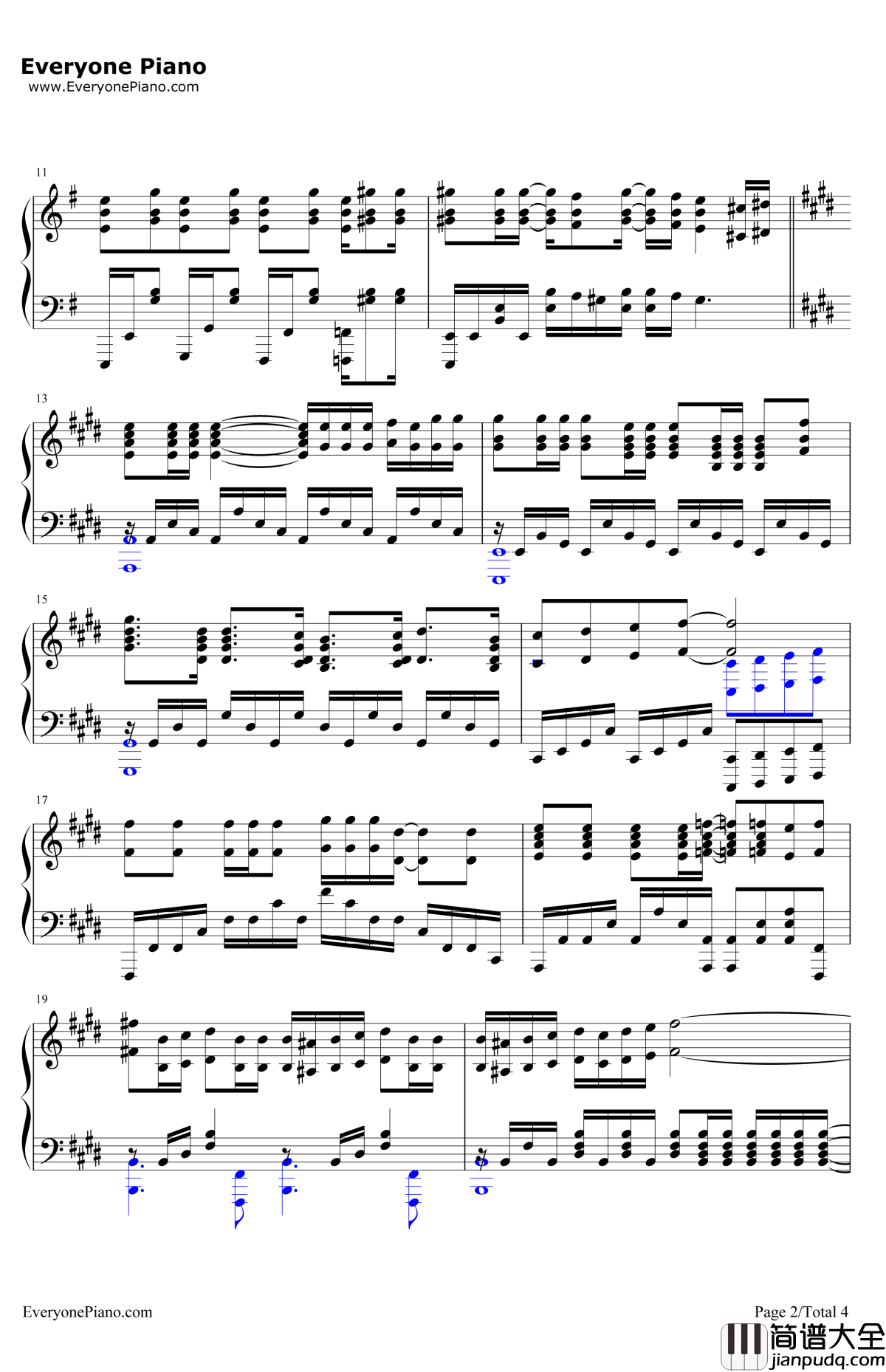 Coolest钢琴谱_customi_z_在下坂本，有何贵干?OP