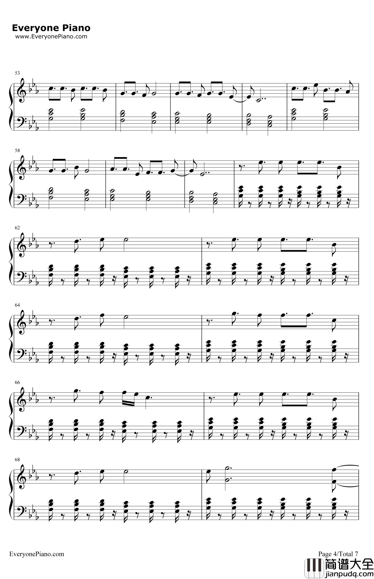 HappyBirthday钢琴谱_Kygo