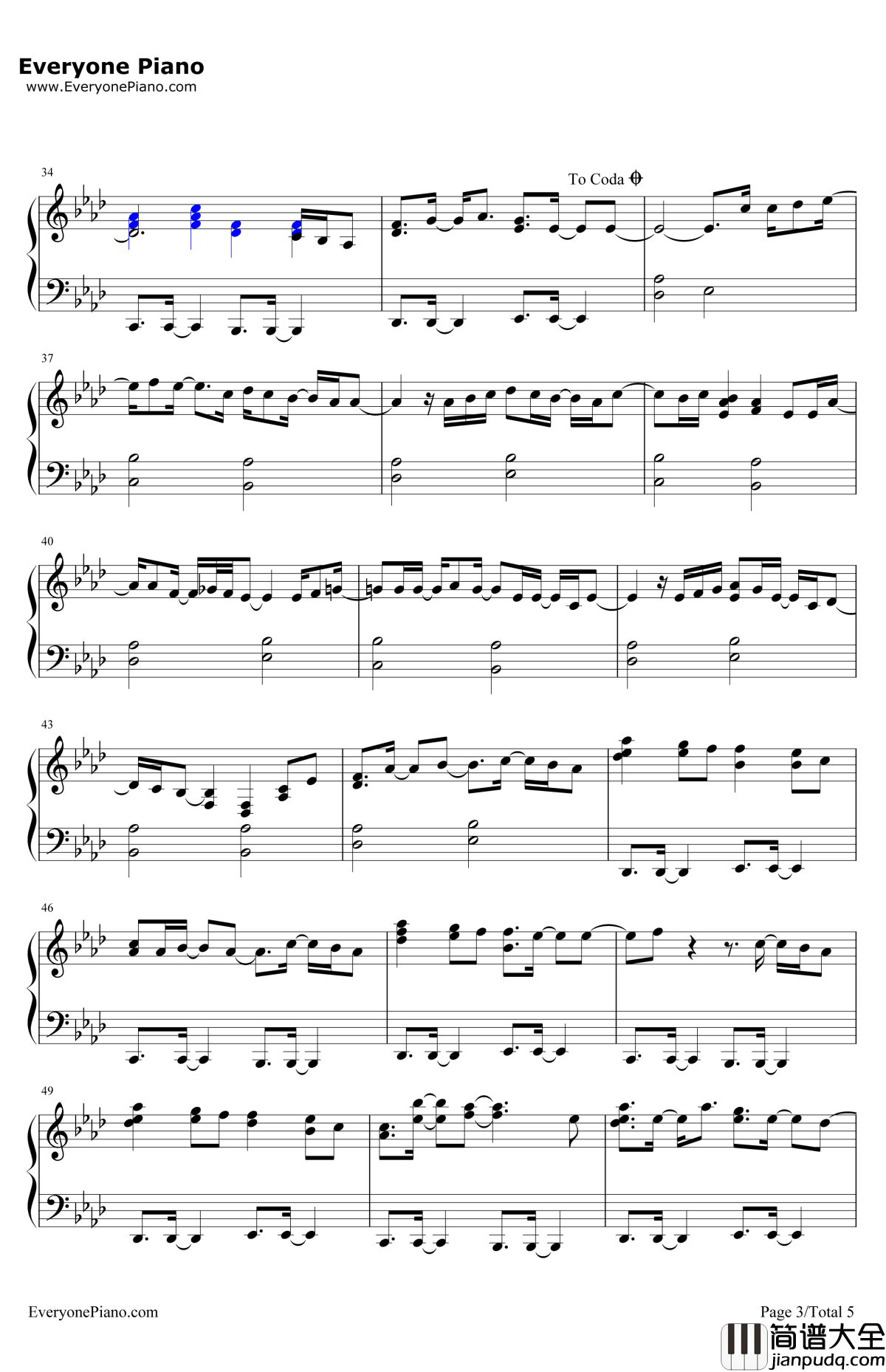 HateThatILoveYou钢琴谱_Rihanna