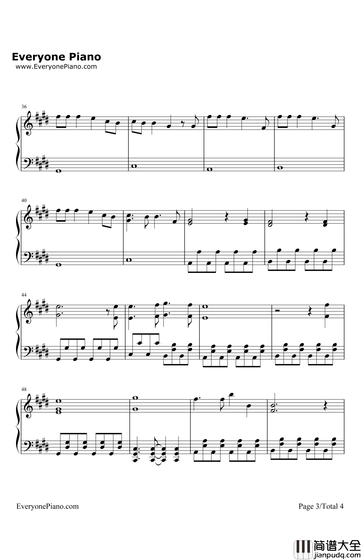 Re:Re:钢琴谱_亚细亚功夫世代_只有我不在的街道OP