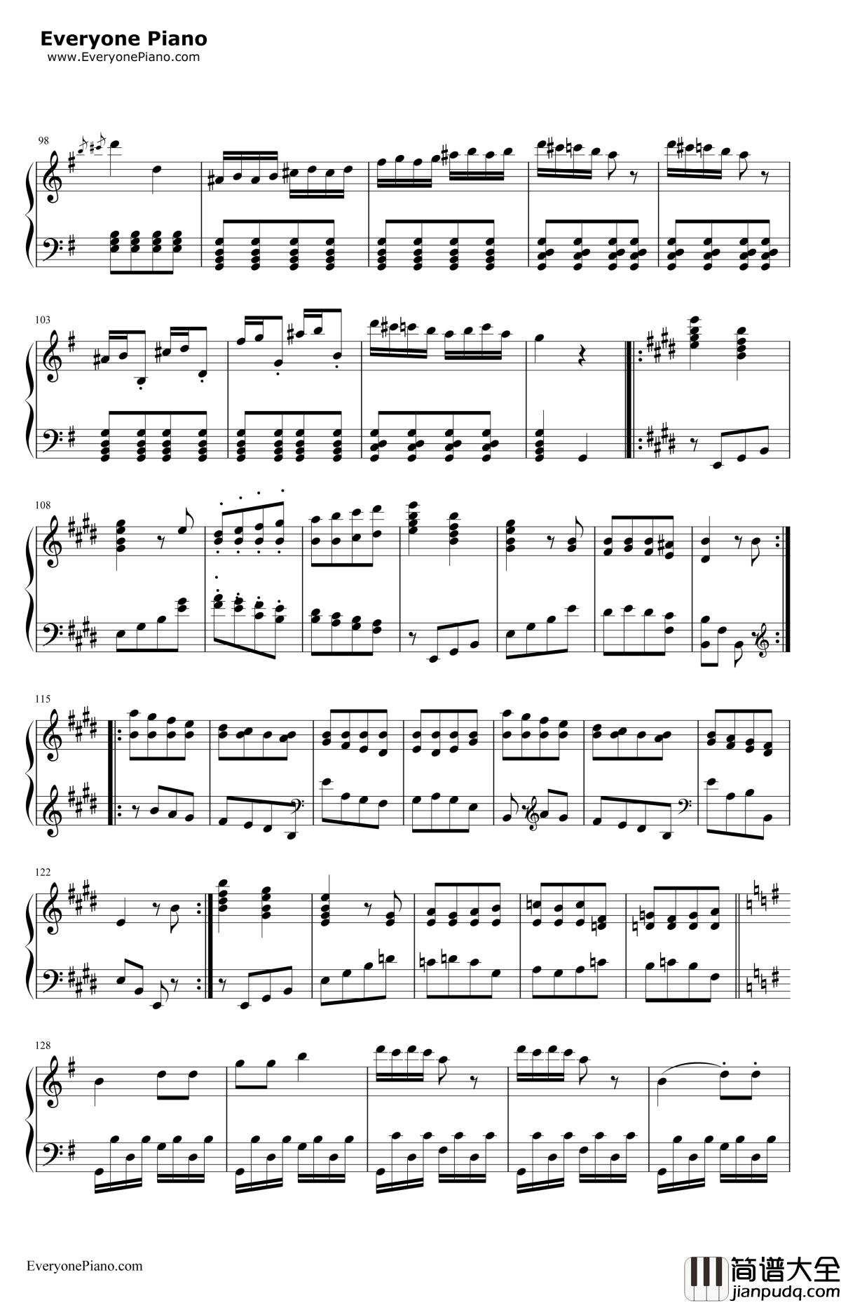 丢失一分钱的愤怒钢琴谱_贝多芬