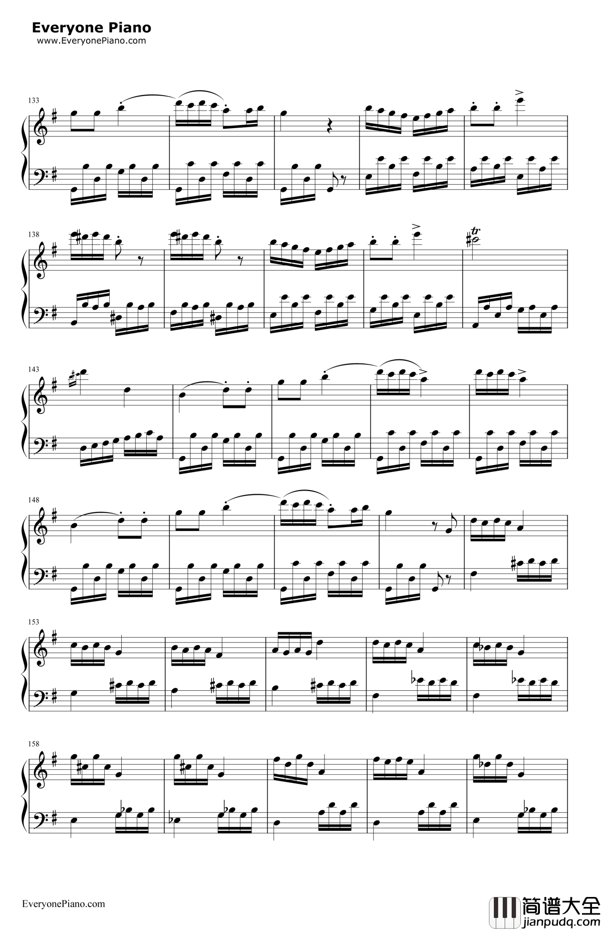 丢失一分钱的愤怒钢琴谱_贝多芬