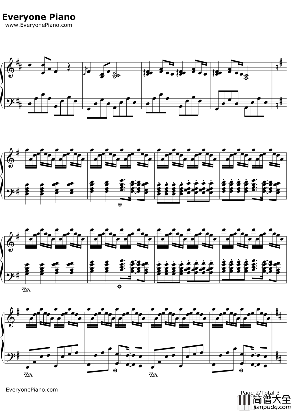 菊次郎的夏天钢琴谱_久石让JoeHisaishi宫崎骏_Summer