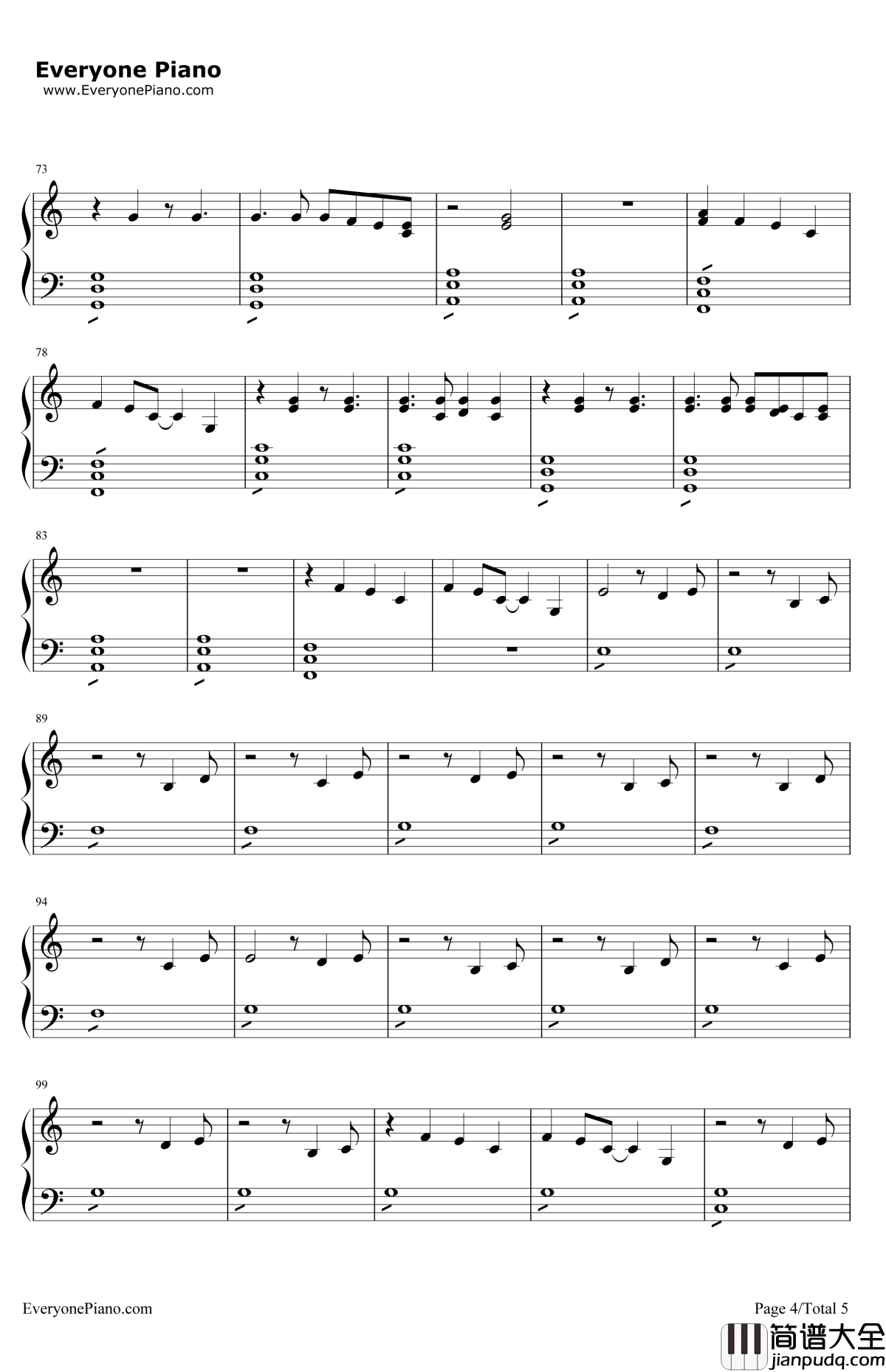 BoredToDeath钢琴谱_Blink_182