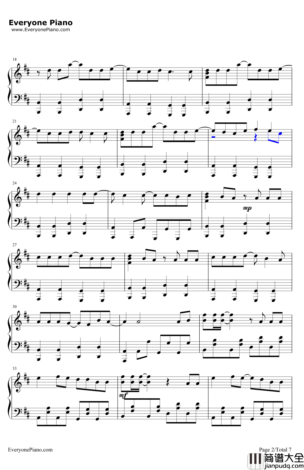 Disturbia钢琴谱_Rihanna