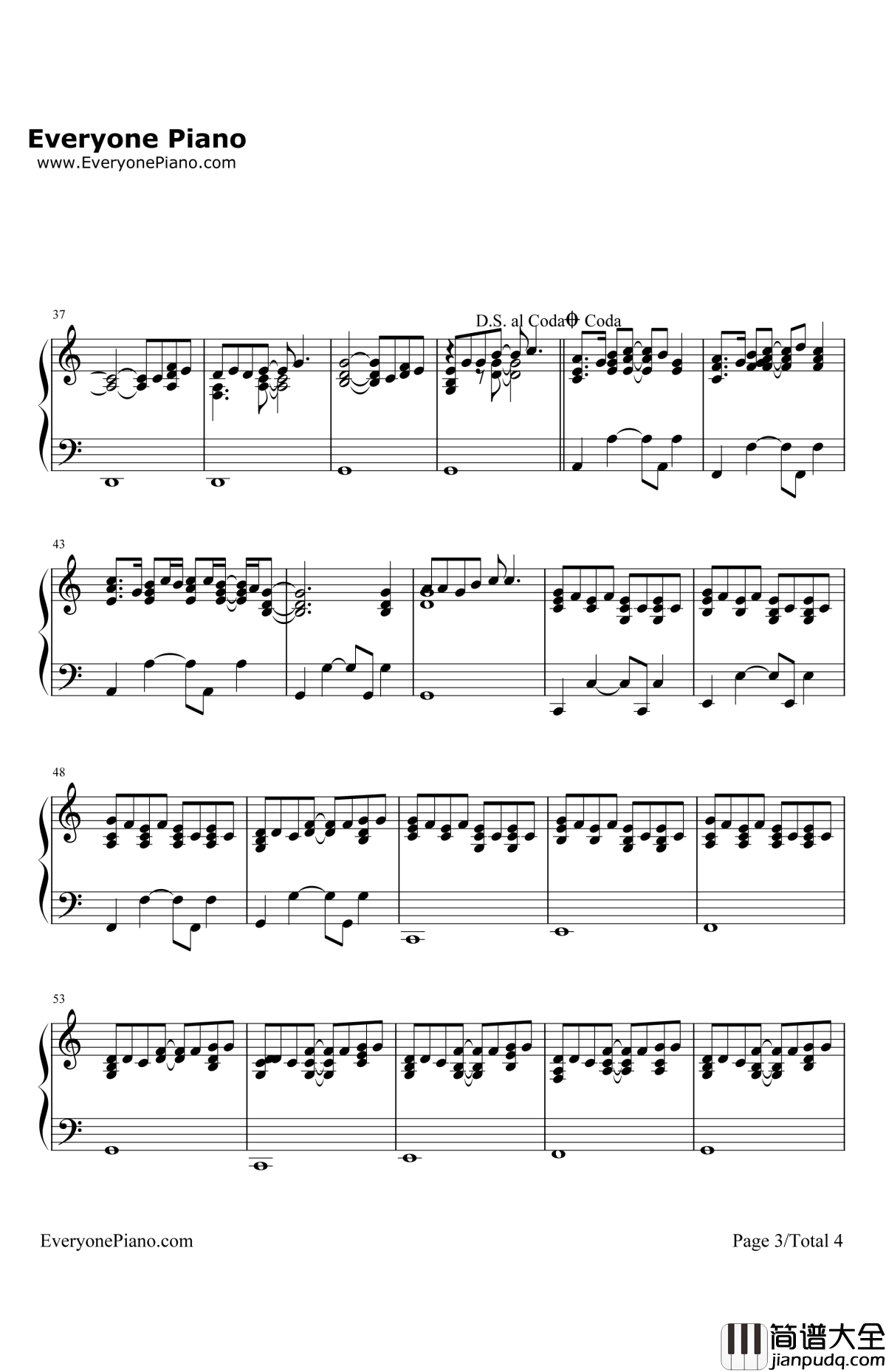 StandingInFrontOfYou钢琴谱_KellyClarkson