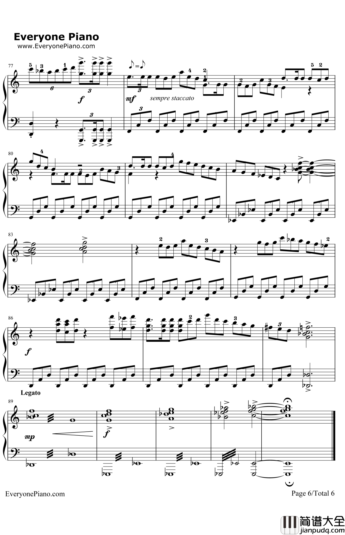 _千与千寻_钢琴谱_久石让宫崎骏_那个夏天（OneSummer'sDay）