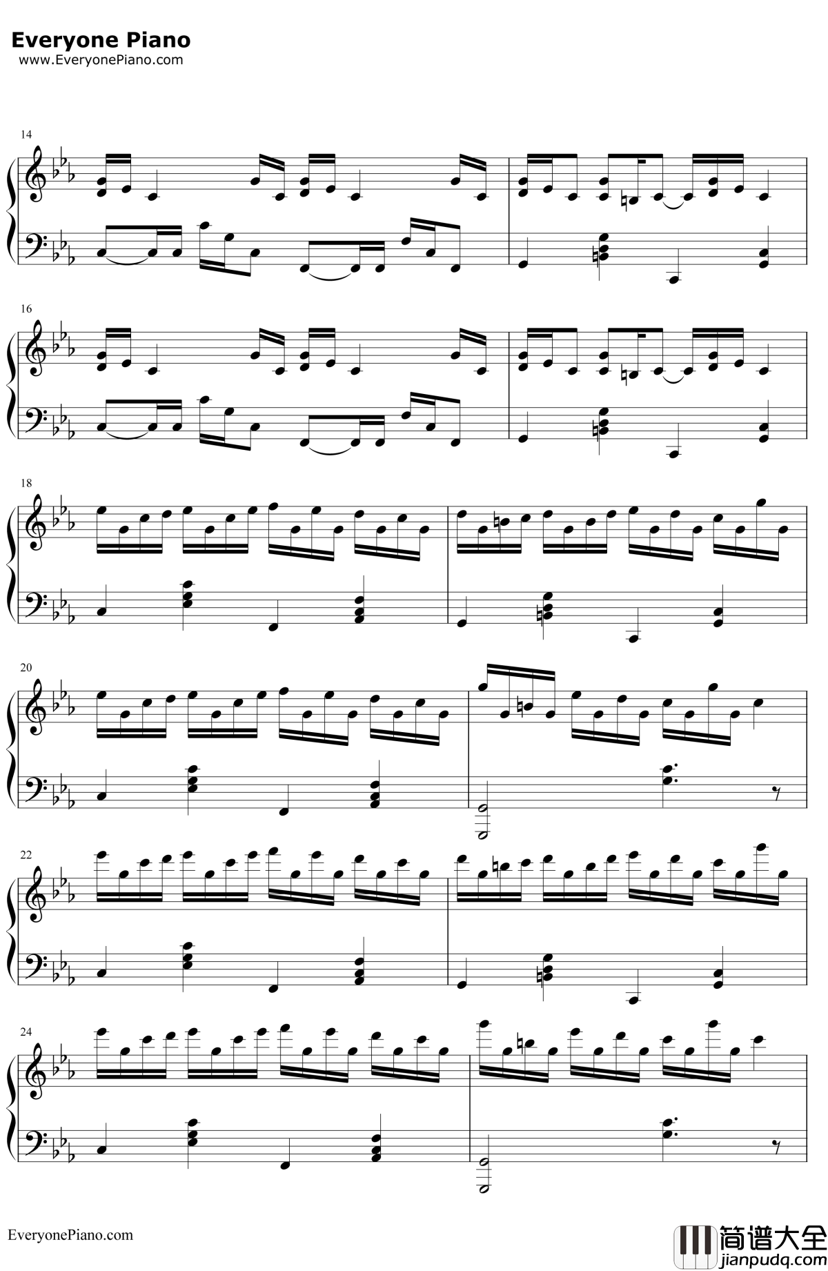 克罗地亚狂想曲钢琴谱_马克西姆