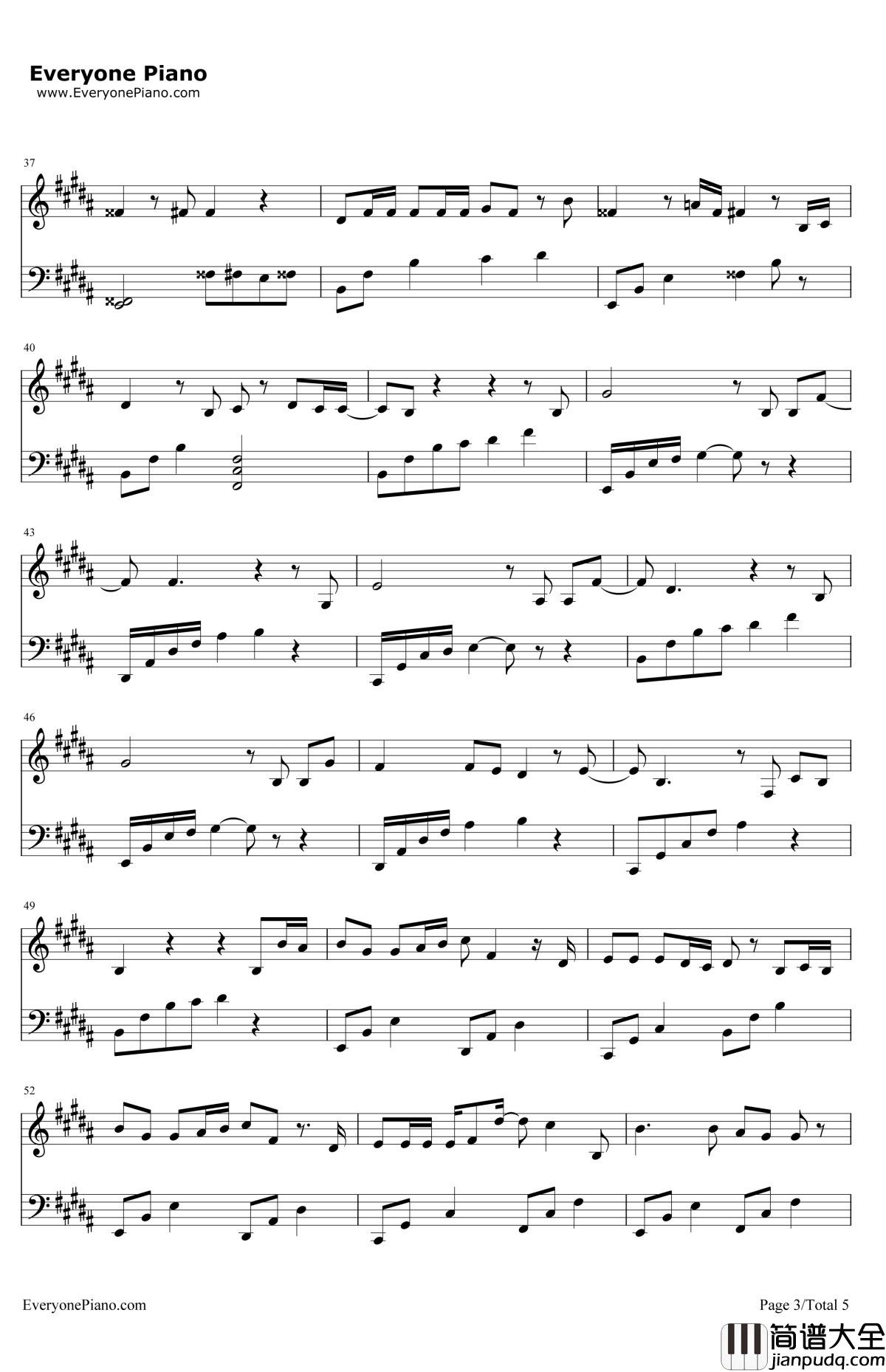 奔跑的蜗牛钢琴谱_黄轩