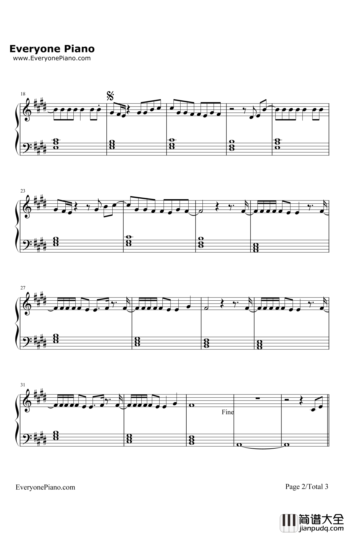 Something_in_the_Way_You_Move钢琴谱_EllieGoulding_