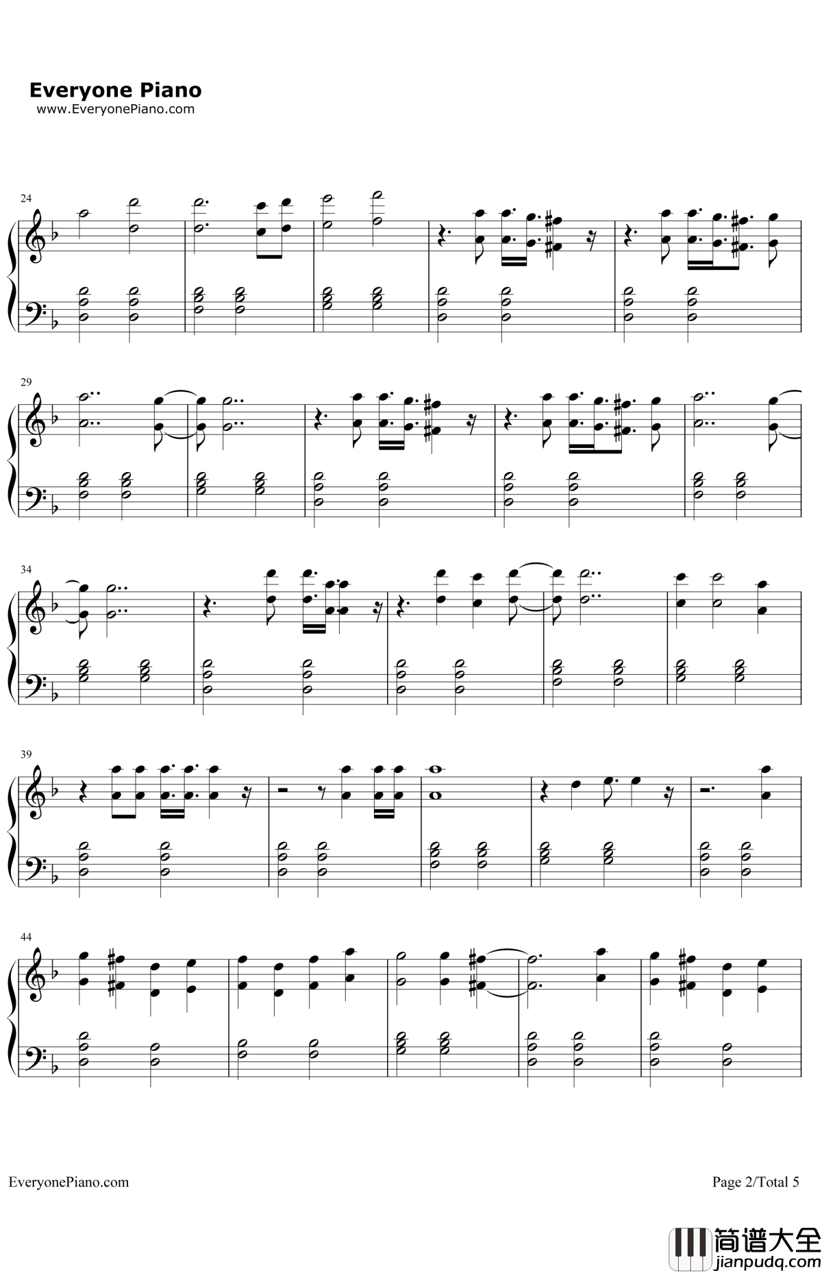 Sledgehammer钢琴谱_Rihanna_星际迷航3：超越星辰主题曲