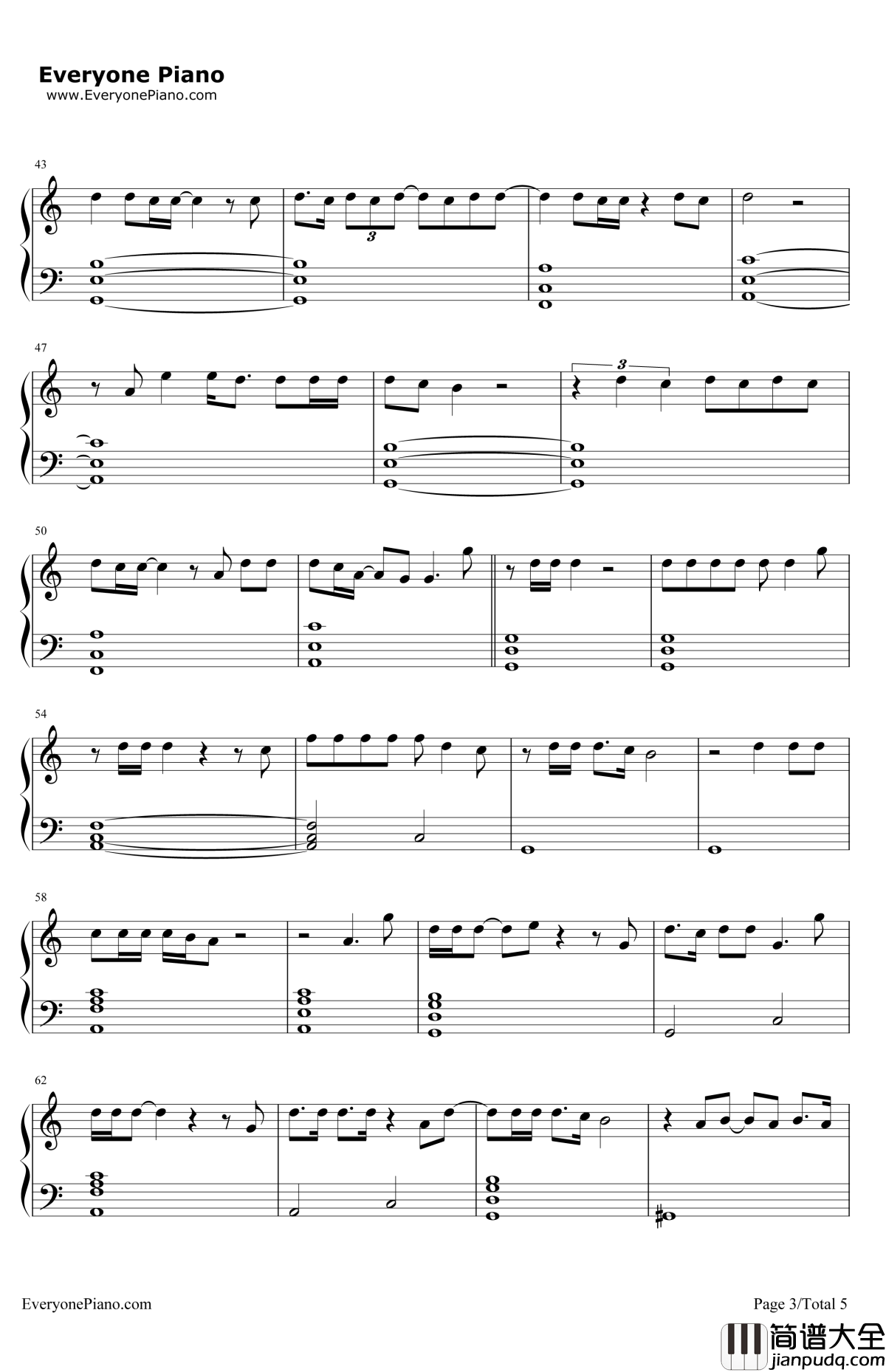 BetterLove钢琴谱_Hozier