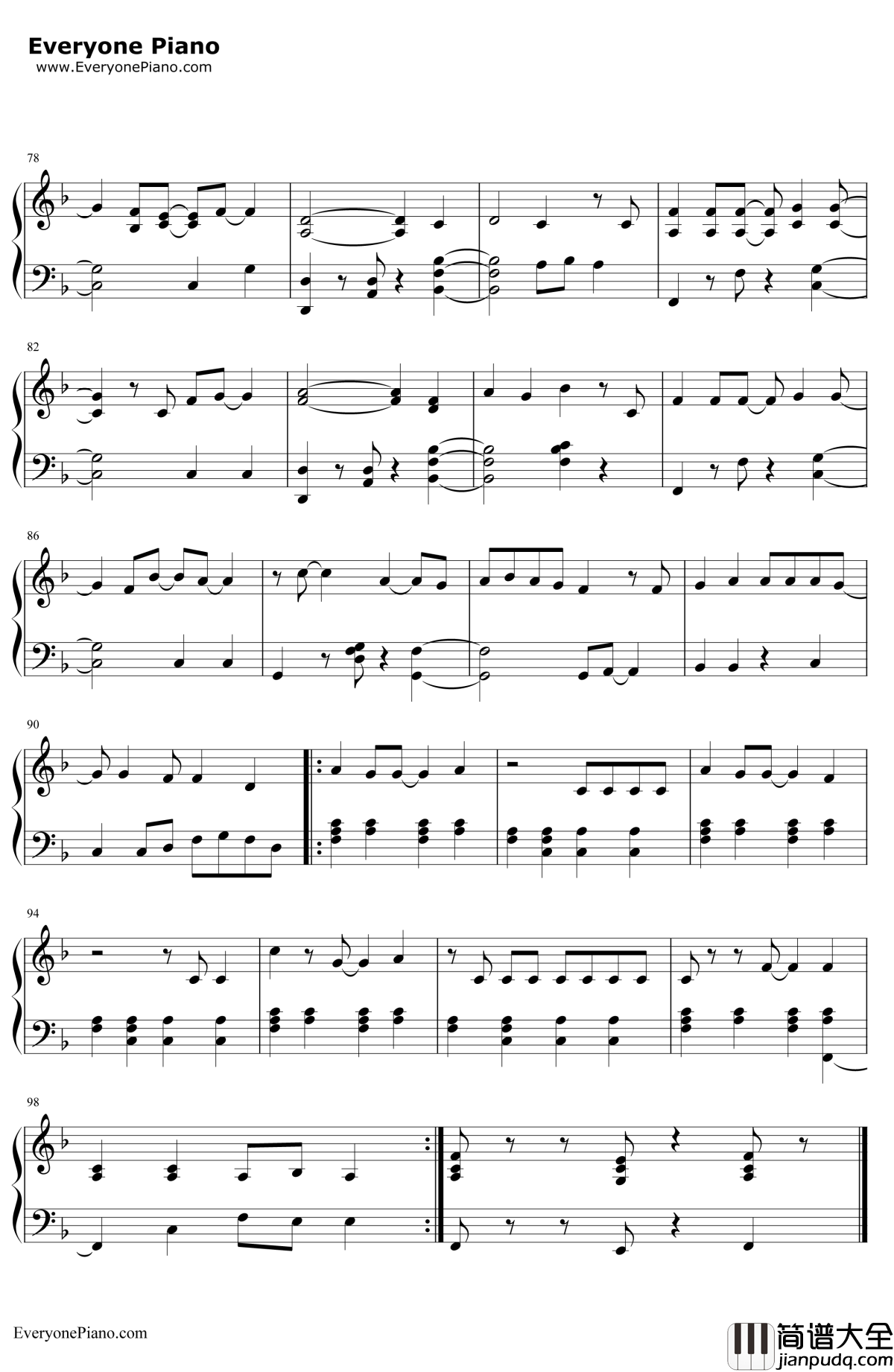 U.N.I.钢琴谱_EdSheeran