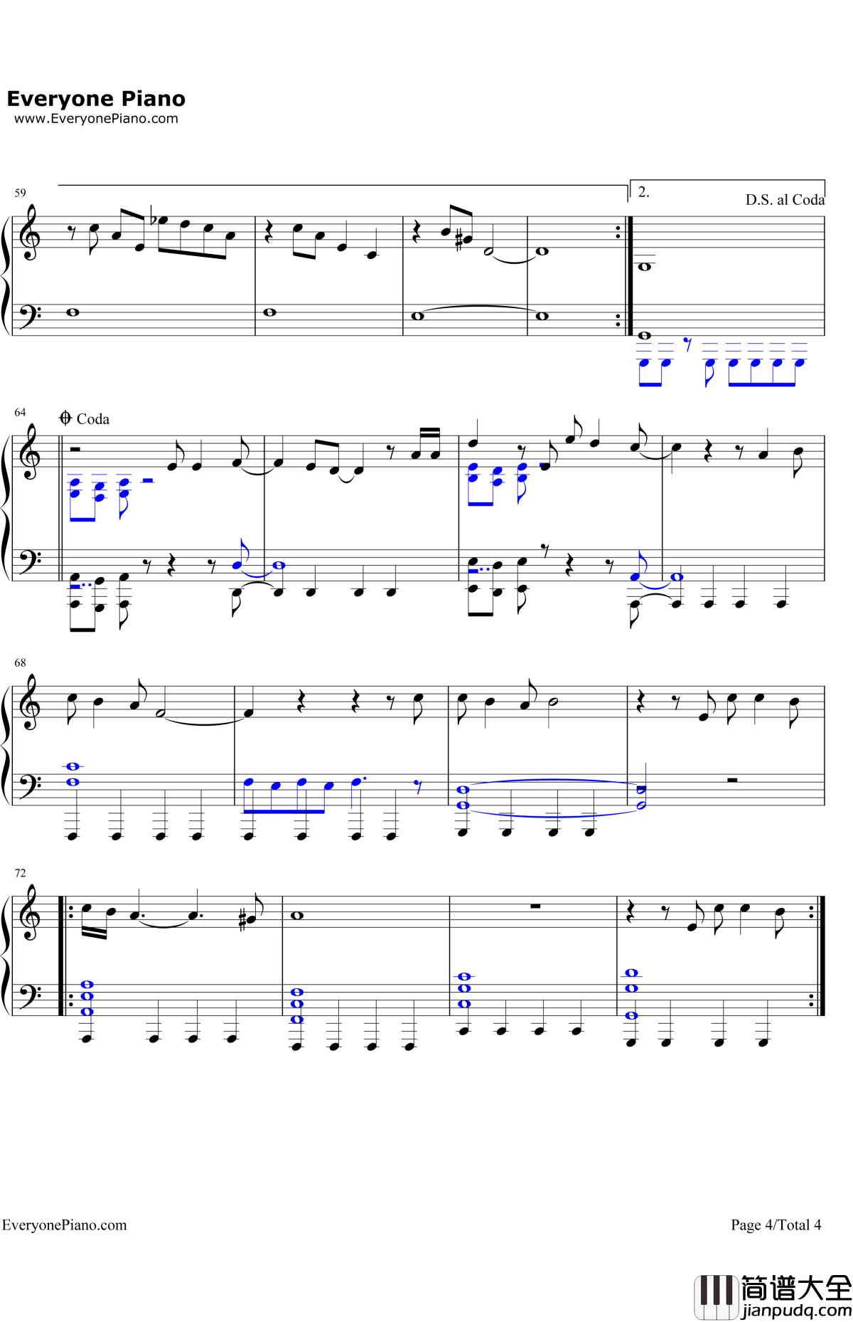 StillLovingYou钢琴谱_Scorpions